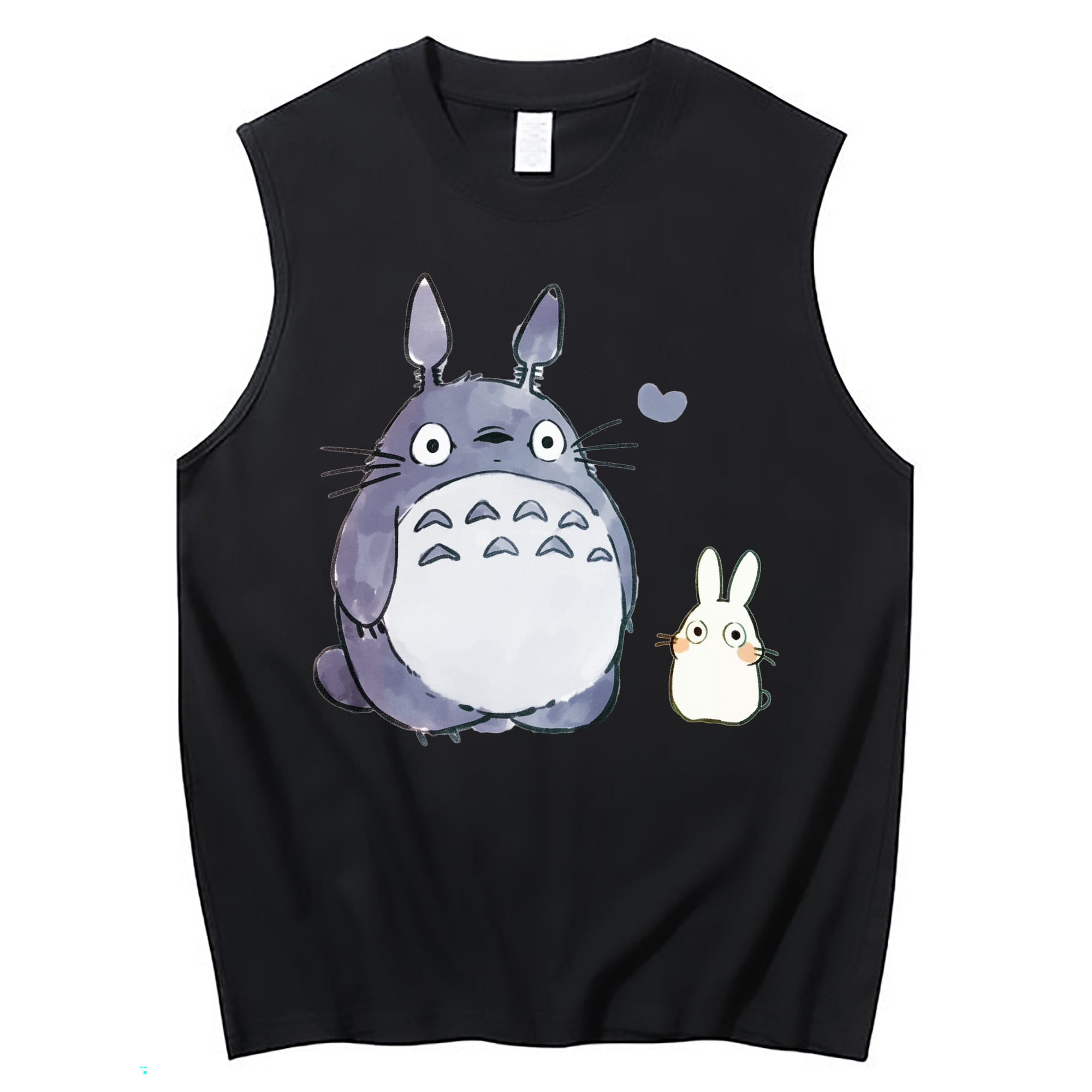 （画像用） となりのトトロ 草壁メイ 草壁サツキ My Neighbor Totoro Satsuki Kusakabe Mei Kusakabe コットン100％タンクトップ（フロントプリント）