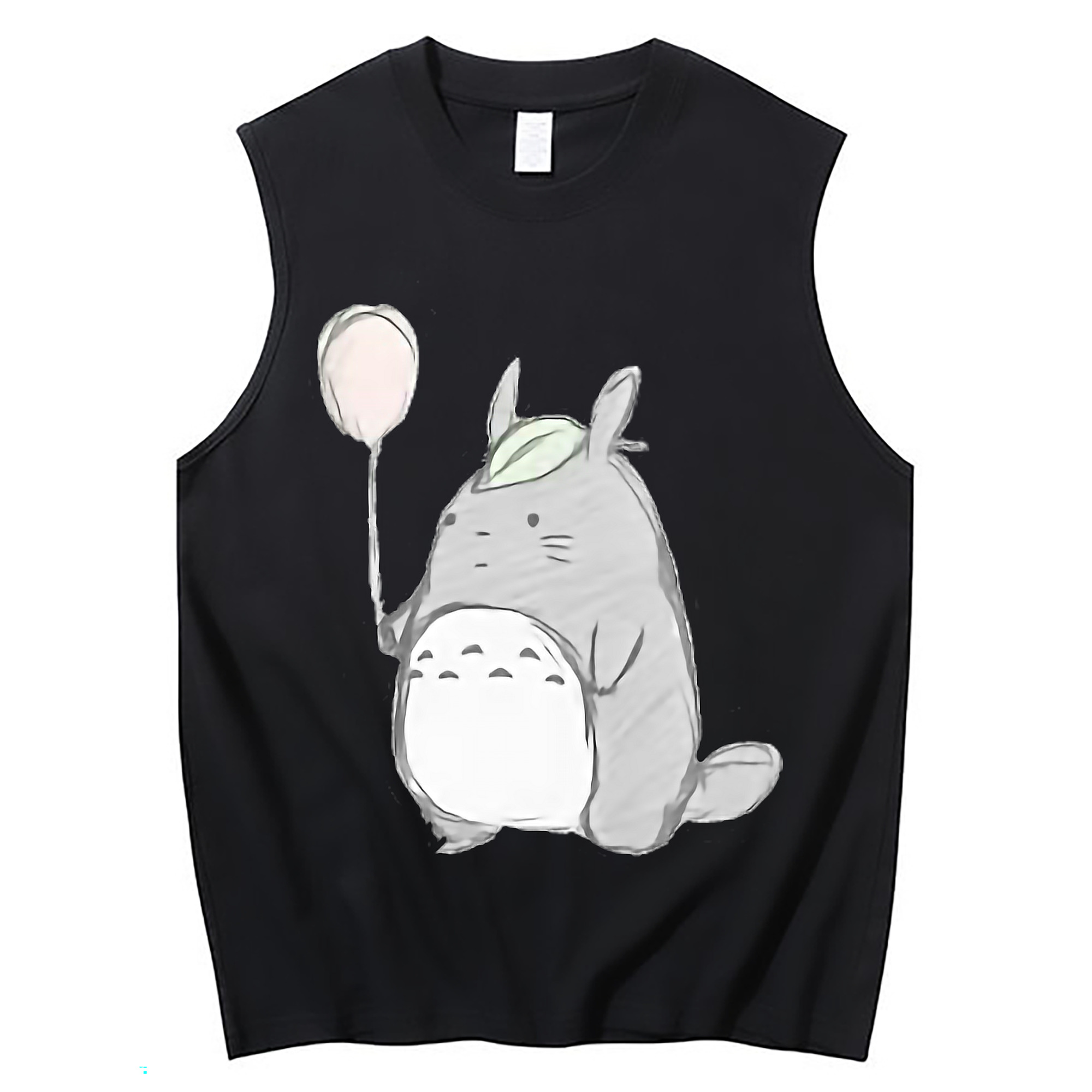 （画像用） となりのトトロ 草壁メイ 草壁サツキ My Neighbor Totoro Satsuki Kusakabe Mei Kusakabe コットン100％タンクトップ（フロントプリント）