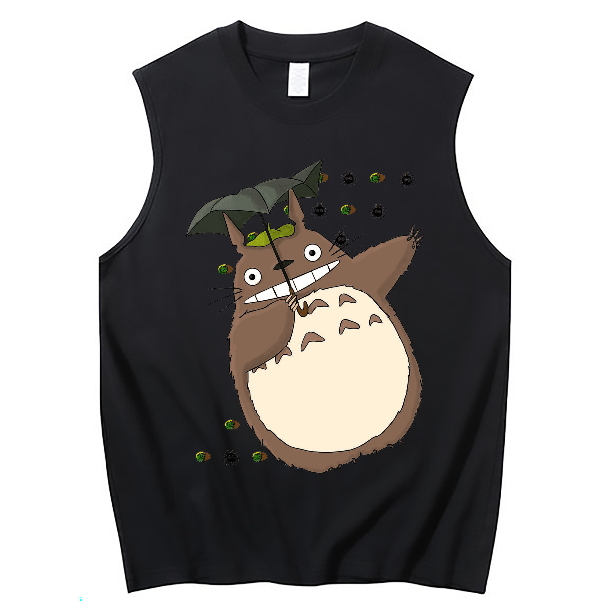 （画像用） となりのトトロ 草壁メイ 草壁サツキ My Neighbor Totoro Satsuki Kusakabe Mei Kusakabe コットン100％タンクトップ（フロントプリント）