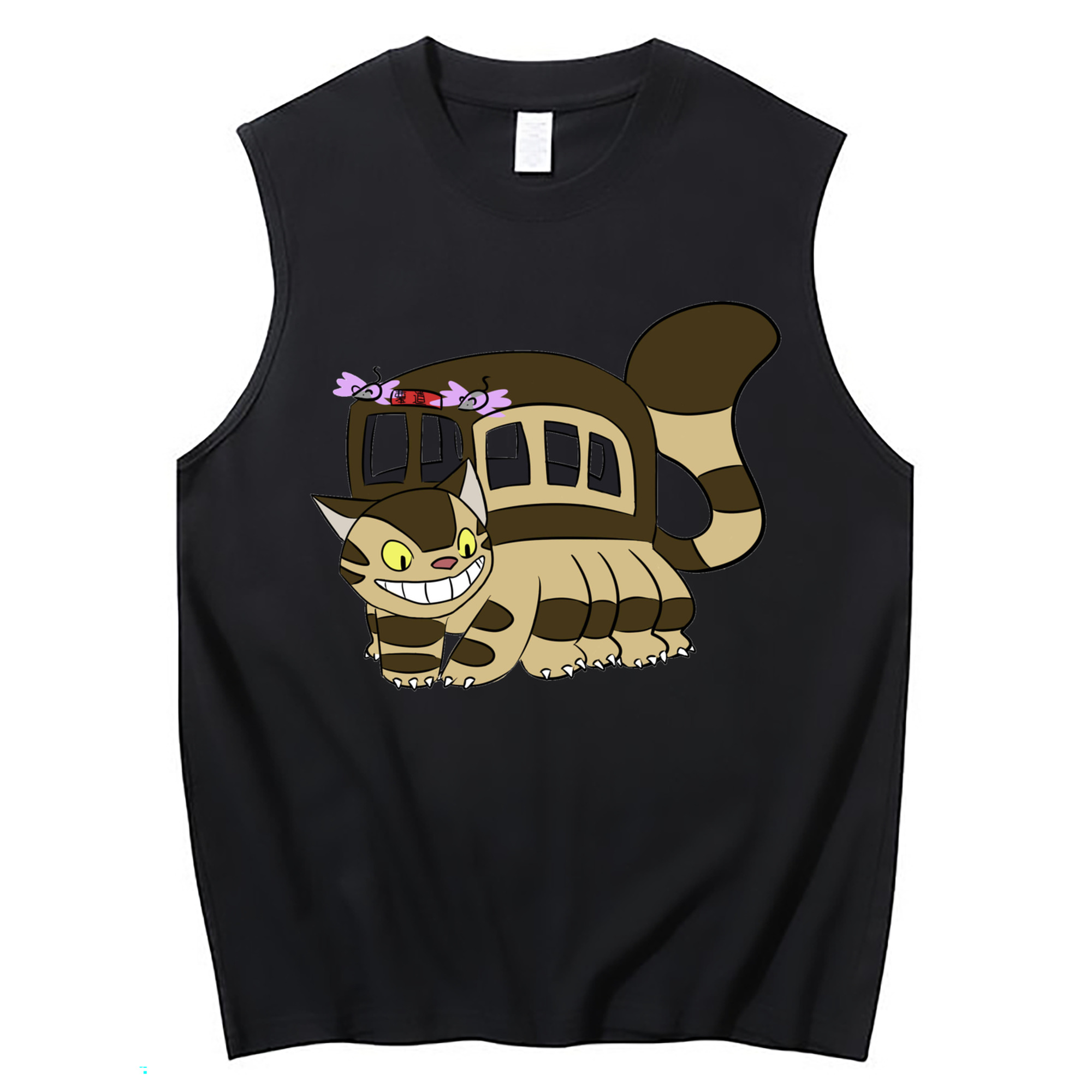 （画像用） となりのトトロ 草壁メイ 草壁サツキ My Neighbor Totoro Satsuki Kusakabe Mei Kusakabe コットン100％タンクトップ（フロントプリント）