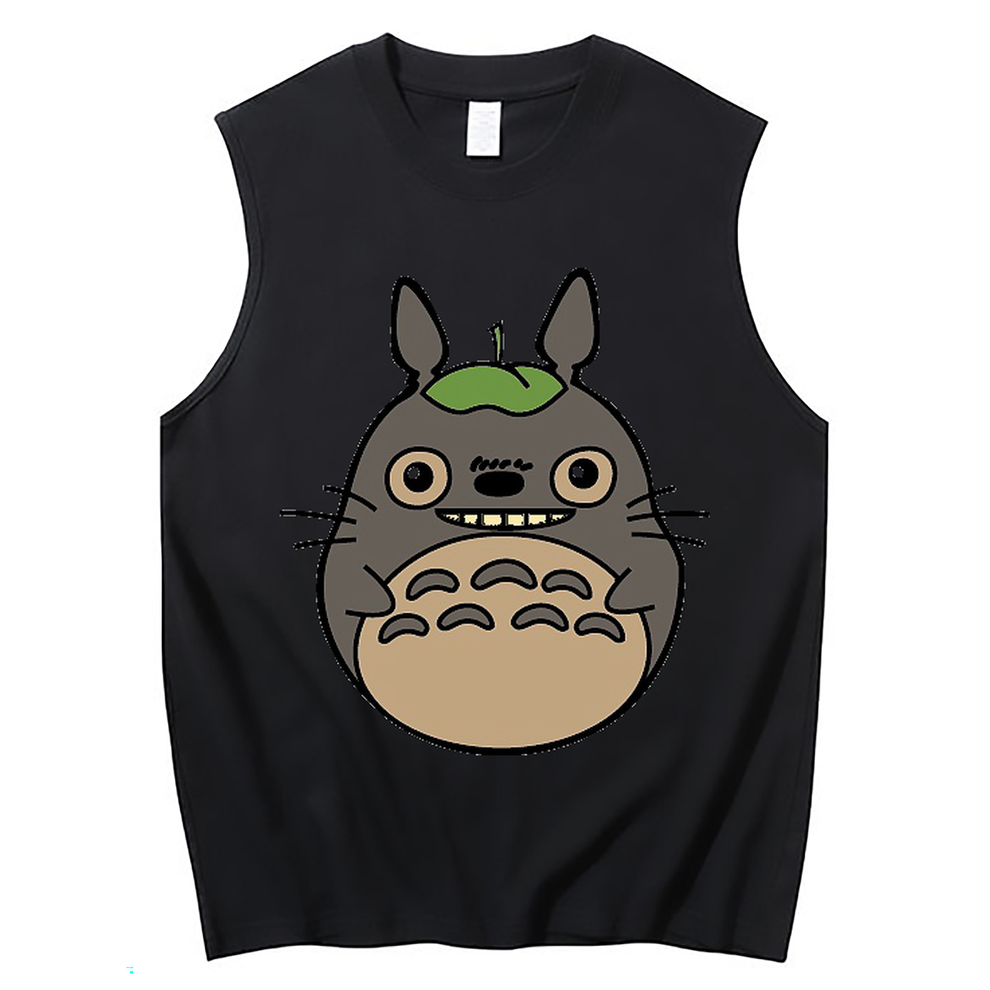 （画像用） となりのトトロ 草壁メイ 草壁サツキ My Neighbor Totoro Satsuki Kusakabe Mei Kusakabe コットン100％タンクトップ（フロントプリント）