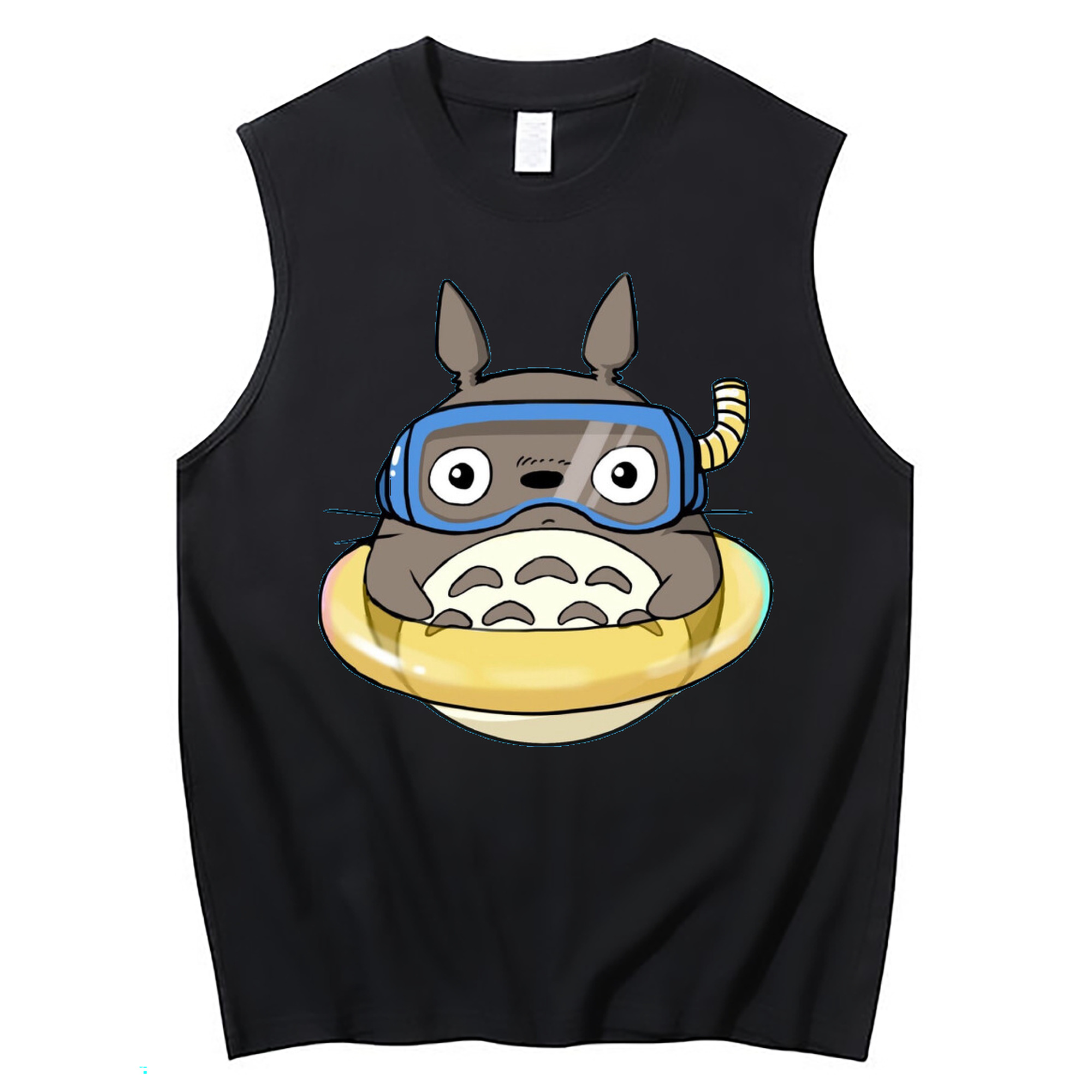 （画像用） となりのトトロ 草壁メイ 草壁サツキ My Neighbor Totoro Satsuki Kusakabe Mei Kusakabe コットン100％タンクトップ（フロントプリント）