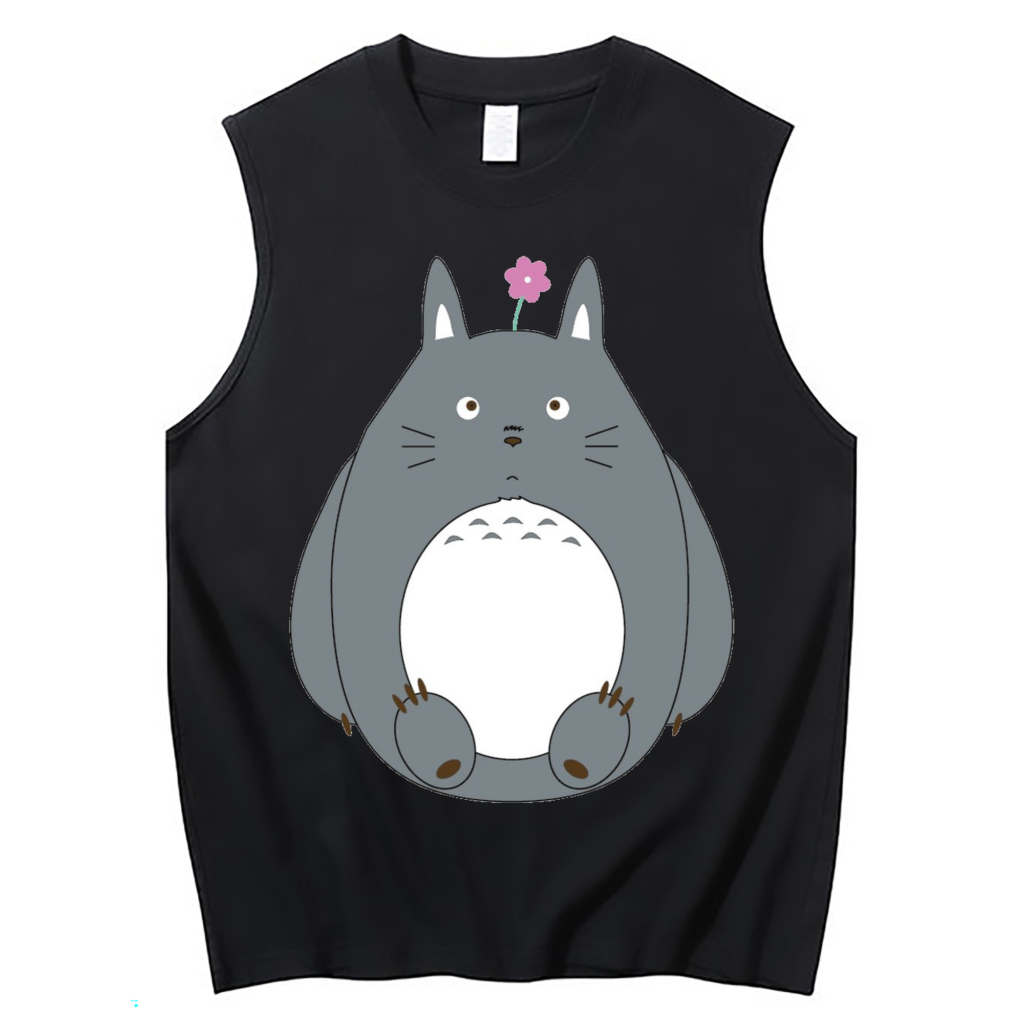 （画像用） となりのトトロ 草壁メイ 草壁サツキ My Neighbor Totoro Satsuki Kusakabe Mei Kusakabe コットン100％タンクトップ（フロントプリント）