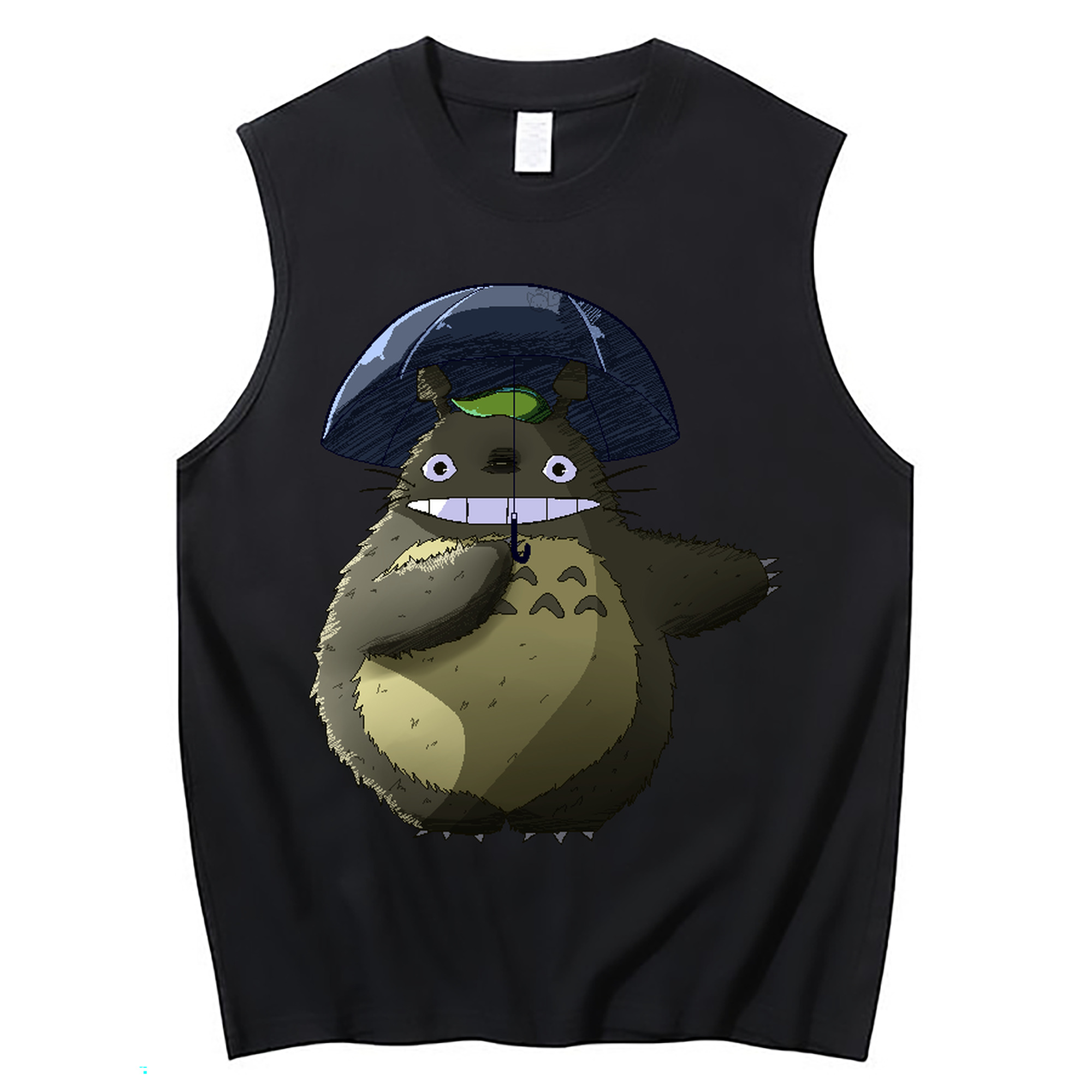 （画像用） となりのトトロ 草壁メイ 草壁サツキ My Neighbor Totoro Satsuki Kusakabe Mei Kusakabe コットン100％タンクトップ（フロントプリント）