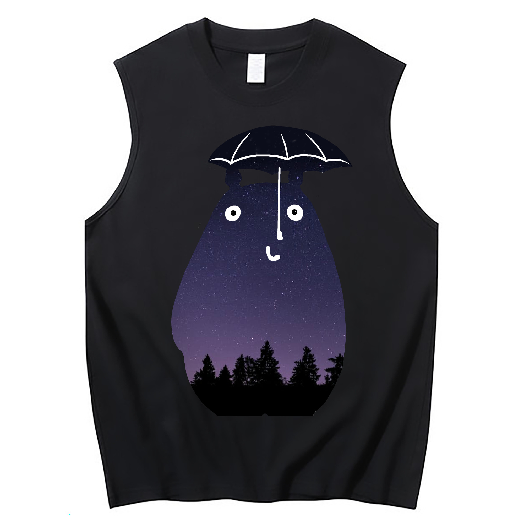 （画像用） となりのトトロ 草壁メイ 草壁サツキ My Neighbor Totoro Satsuki Kusakabe Mei Kusakabe コットン100％タンクトップ（フロントプリント）