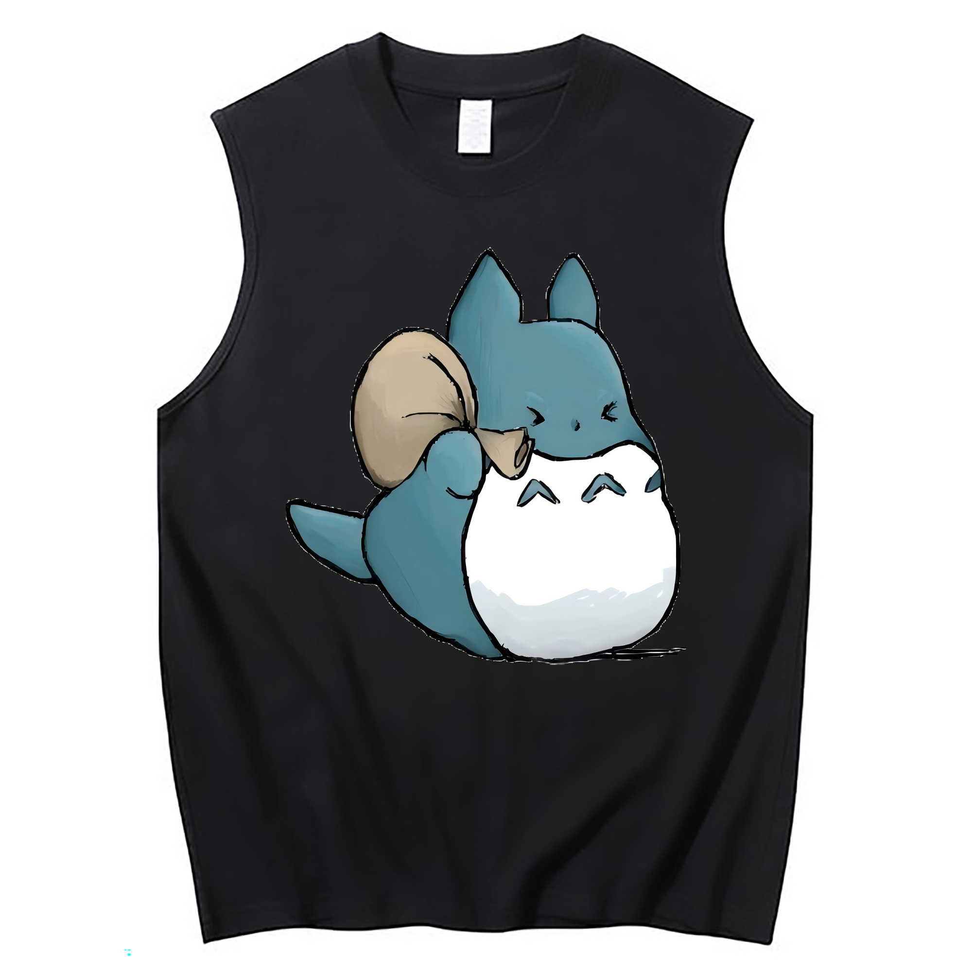 （画像用） となりのトトロ 草壁メイ 草壁サツキ My Neighbor Totoro Satsuki Kusakabe Mei Kusakabe コットン100％タンクトップ（フロントプリント）
