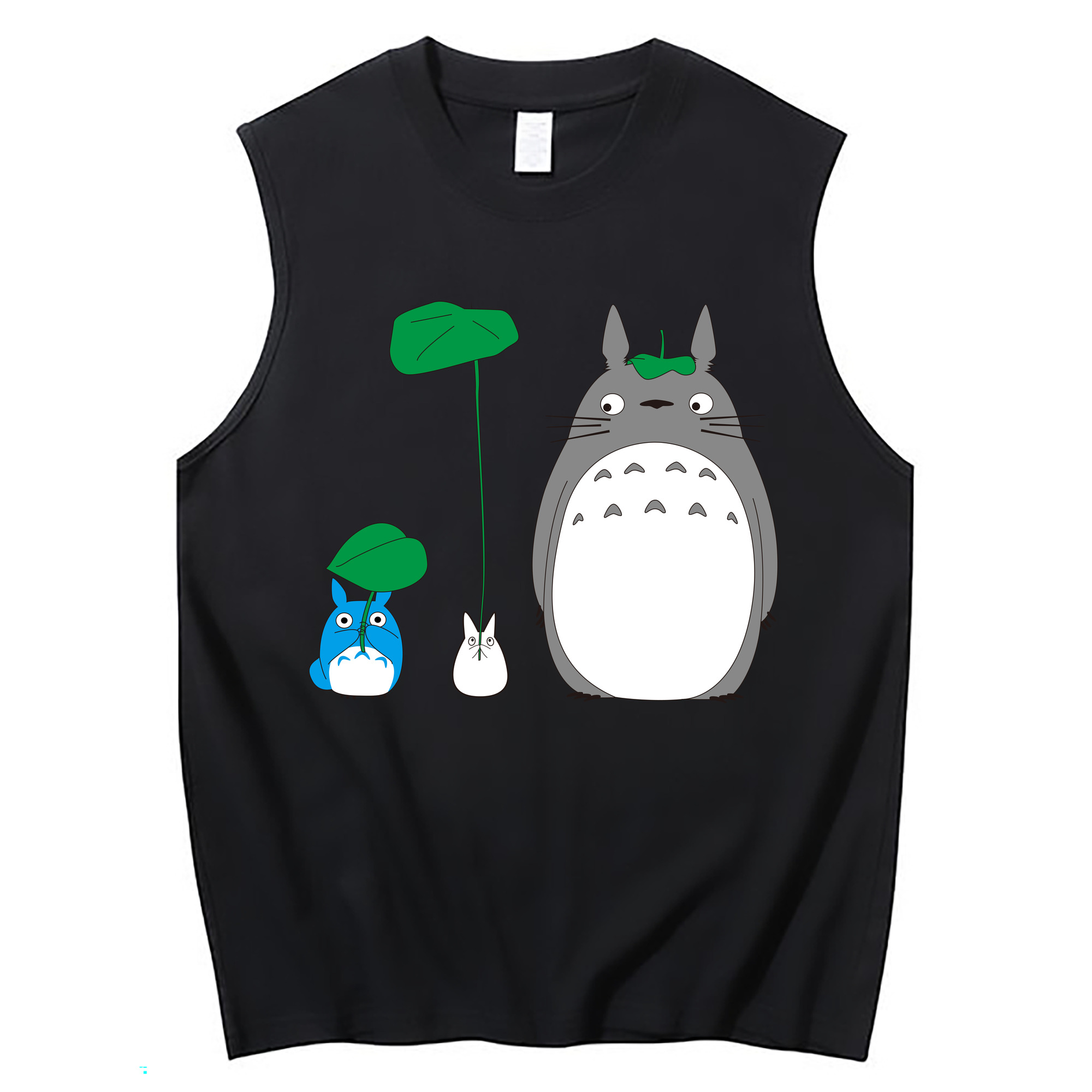 （画像用） となりのトトロ 草壁メイ 草壁サツキ My Neighbor Totoro Satsuki Kusakabe Mei Kusakabe コットン100％タンクトップ（フロントプリント）
