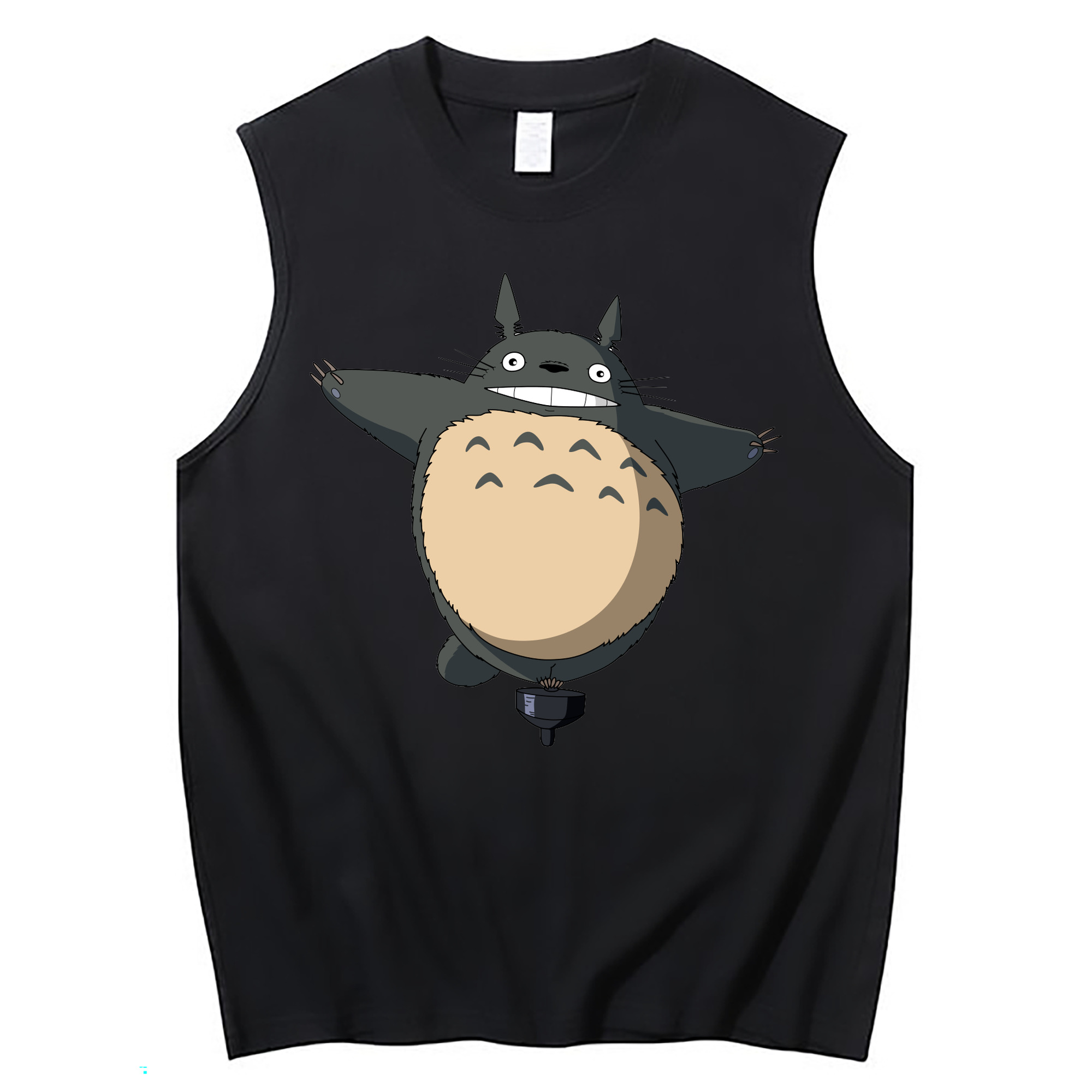 （画像用） となりのトトロ 草壁メイ 草壁サツキ My Neighbor Totoro Satsuki Kusakabe Mei Kusakabe コットン100％タンクトップ（フロントプリント）