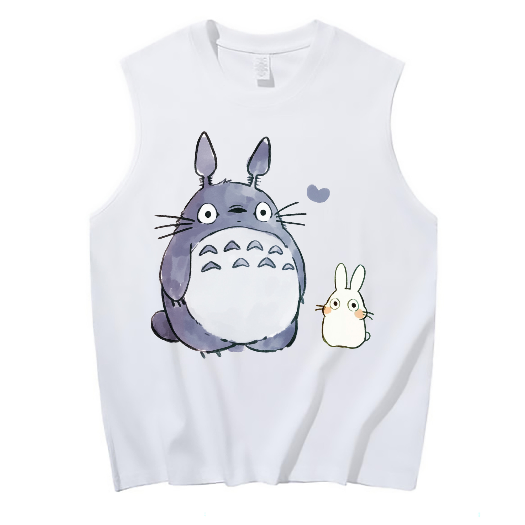 （画像用） となりのトトロ 草壁メイ 草壁サツキ My Neighbor Totoro Satsuki Kusakabe Mei Kusakabe コットン100％タンクトップ（フロントプリント）