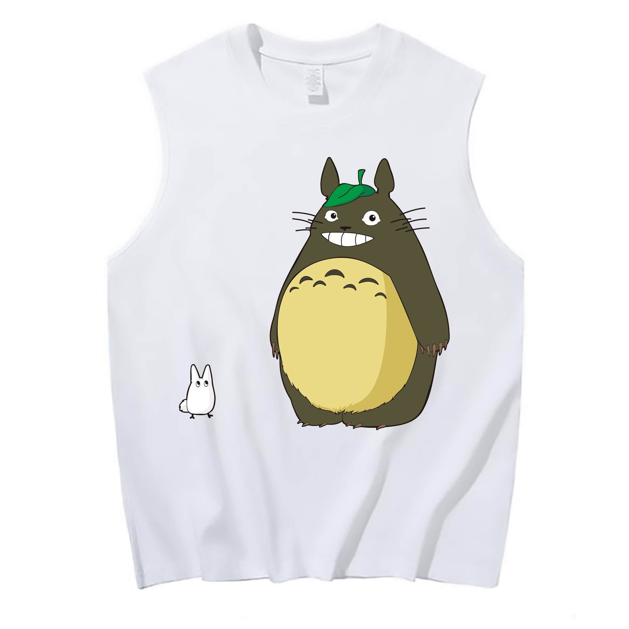 （画像用） となりのトトロ 草壁メイ 草壁サツキ My Neighbor Totoro Satsuki Kusakabe Mei Kusakabe コットン100％タンクトップ（フロントプリント）