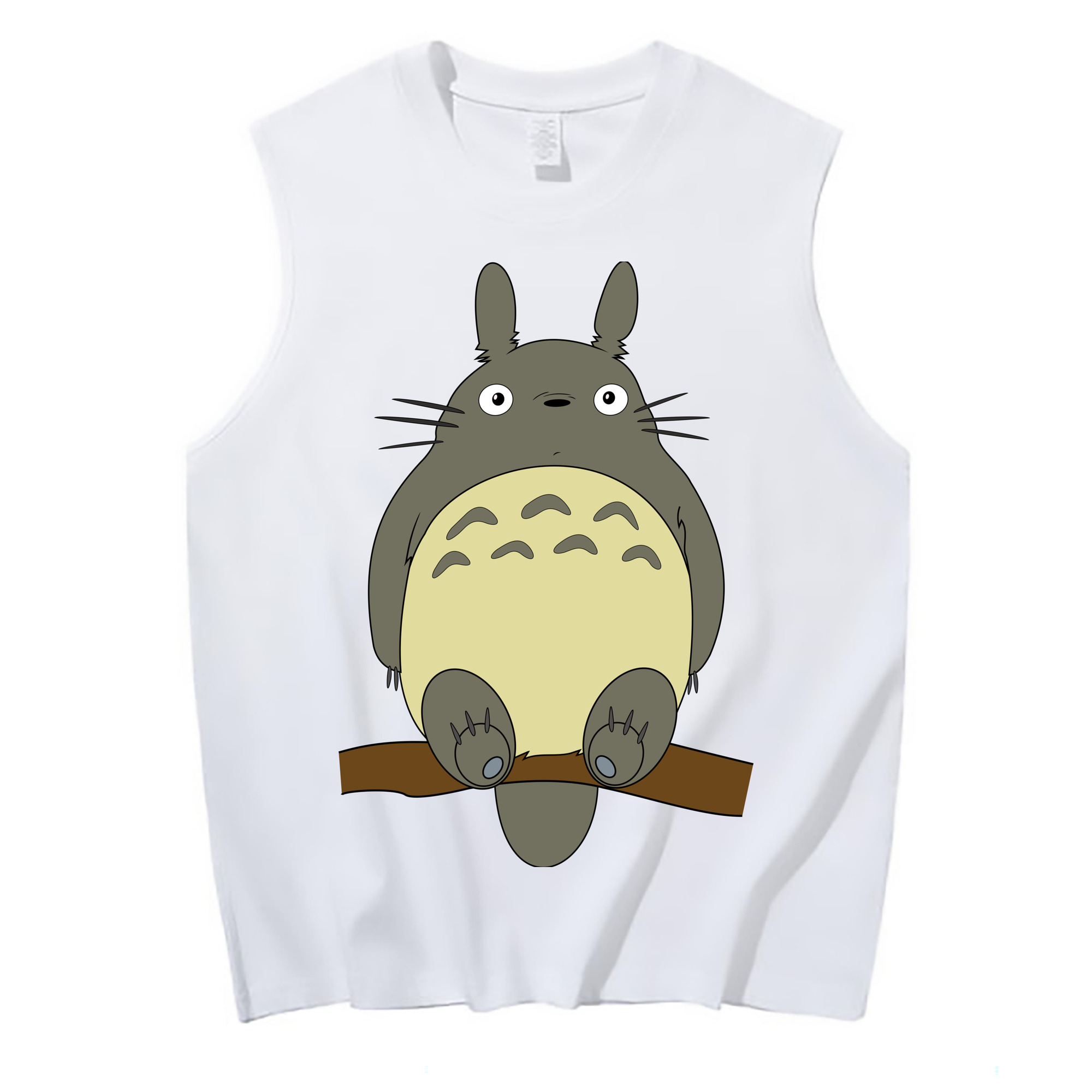 （画像用） となりのトトロ 草壁メイ 草壁サツキ My Neighbor Totoro Satsuki Kusakabe Mei Kusakabe コットン100％タンクトップ（フロントプリント）