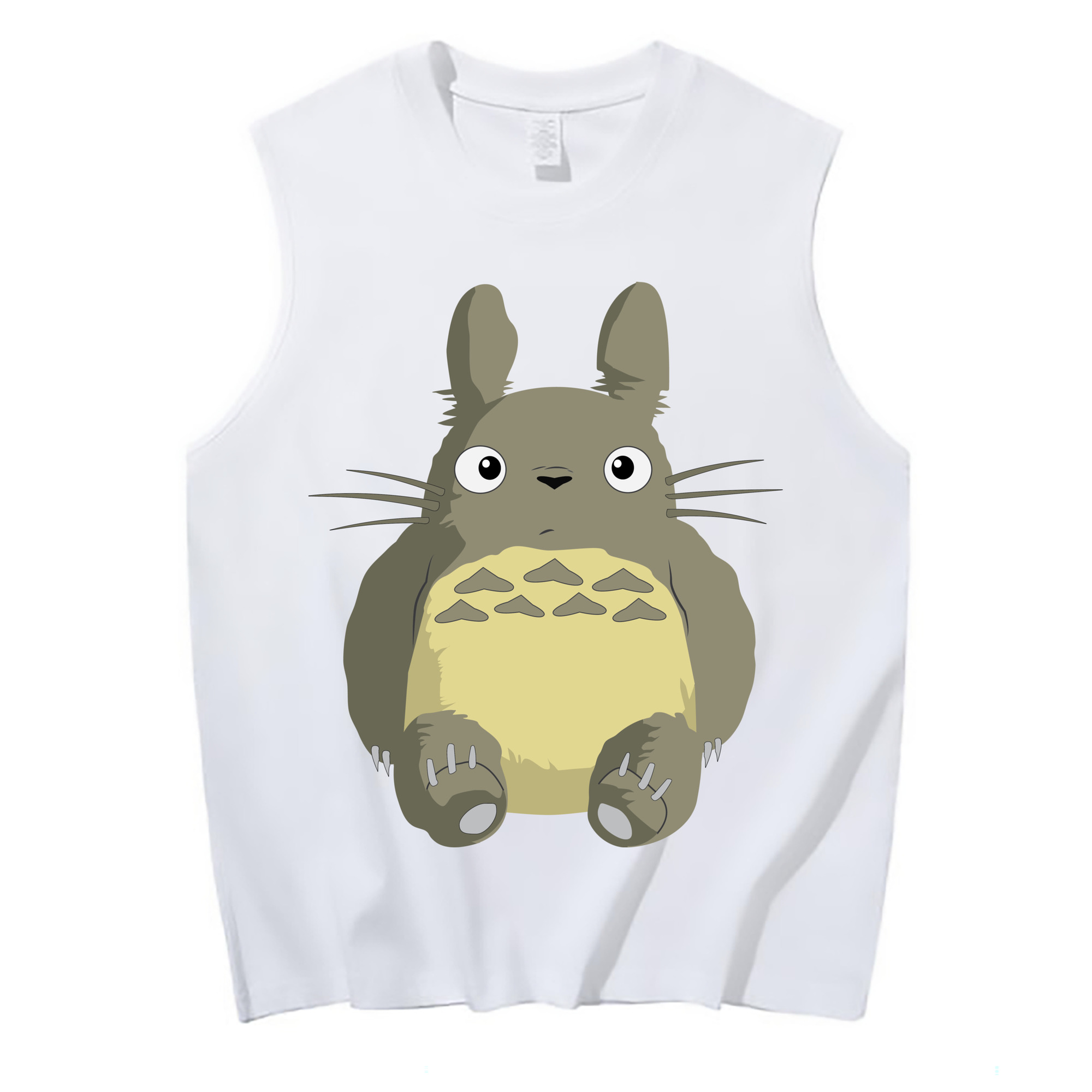 （画像用） となりのトトロ 草壁メイ 草壁サツキ My Neighbor Totoro Satsuki Kusakabe Mei Kusakabe コットン100％タンクトップ（フロントプリント）