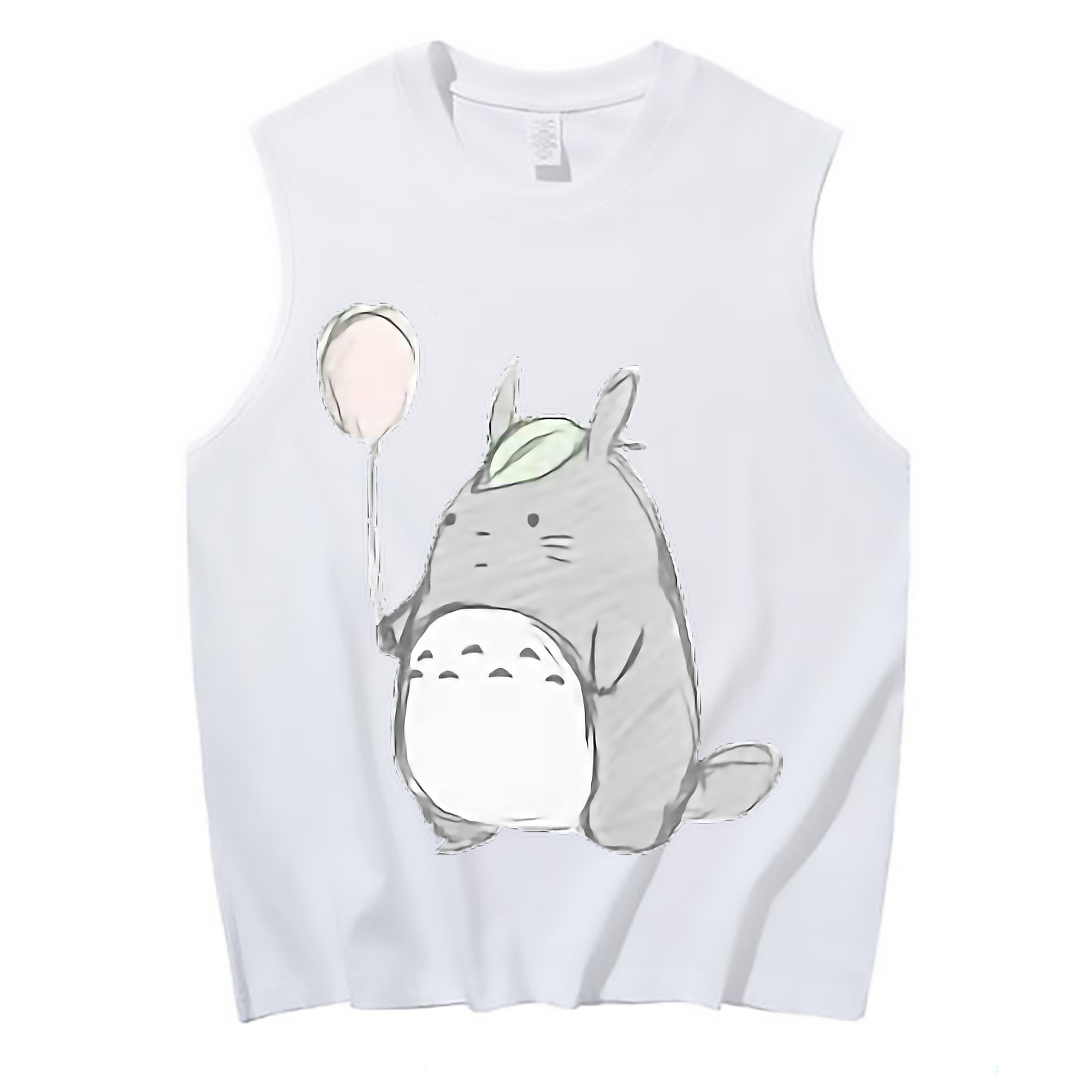 （画像用） となりのトトロ 草壁メイ 草壁サツキ My Neighbor Totoro Satsuki Kusakabe Mei Kusakabe コットン100％タンクトップ（フロントプリント）