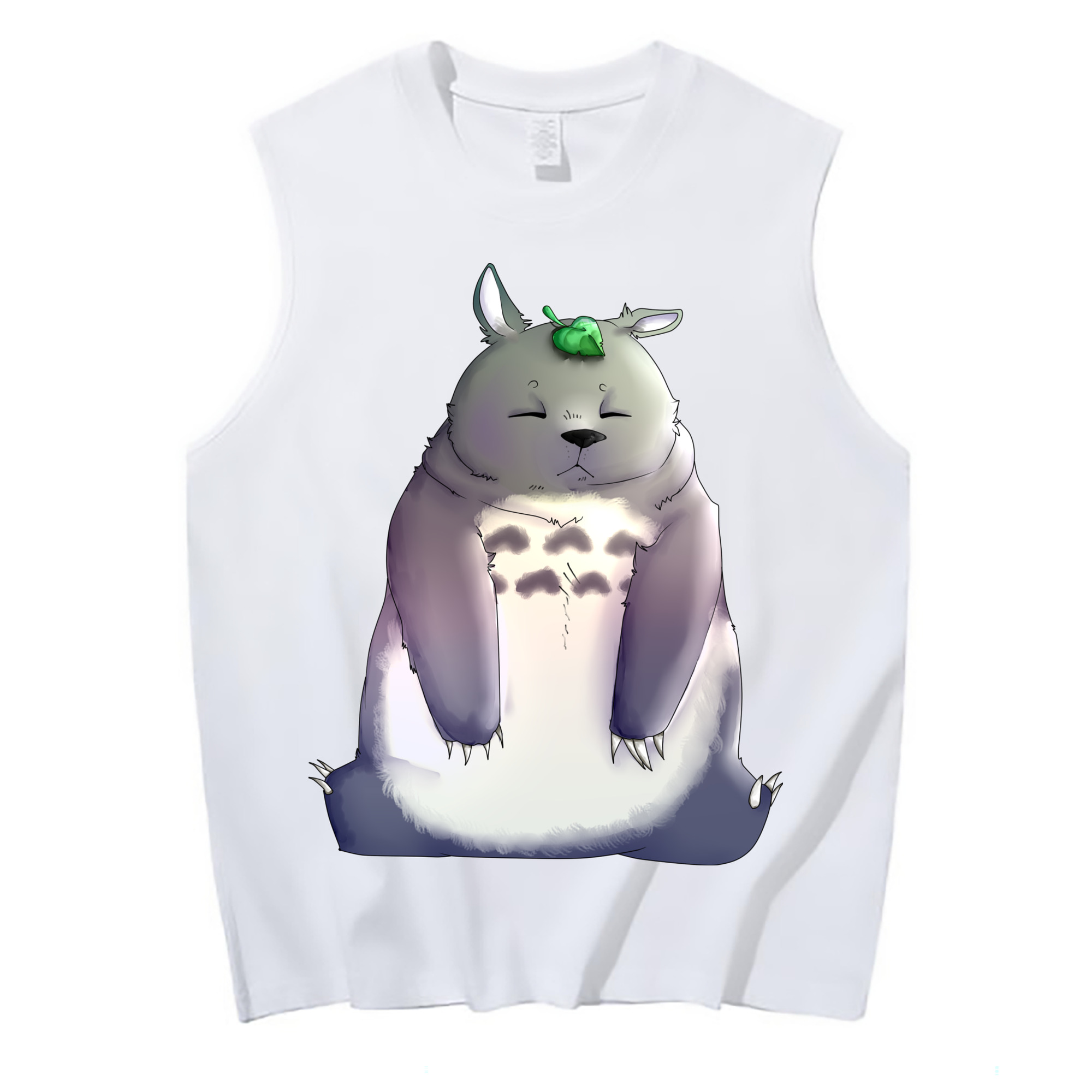 （画像用） となりのトトロ 草壁メイ 草壁サツキ My Neighbor Totoro Satsuki Kusakabe Mei Kusakabe コットン100％タンクトップ（フロントプリント）