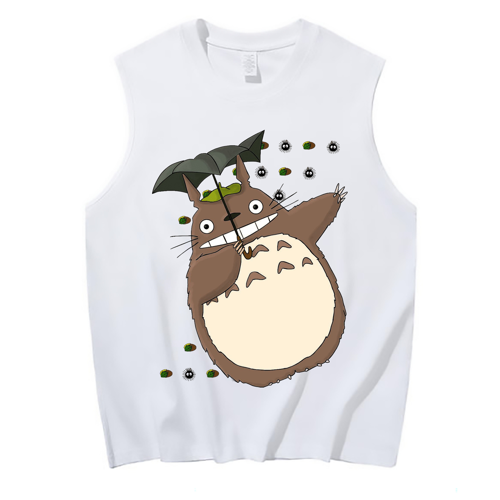 （画像用） となりのトトロ 草壁メイ 草壁サツキ My Neighbor Totoro Satsuki Kusakabe Mei Kusakabe コットン100％タンクトップ（フロントプリント）