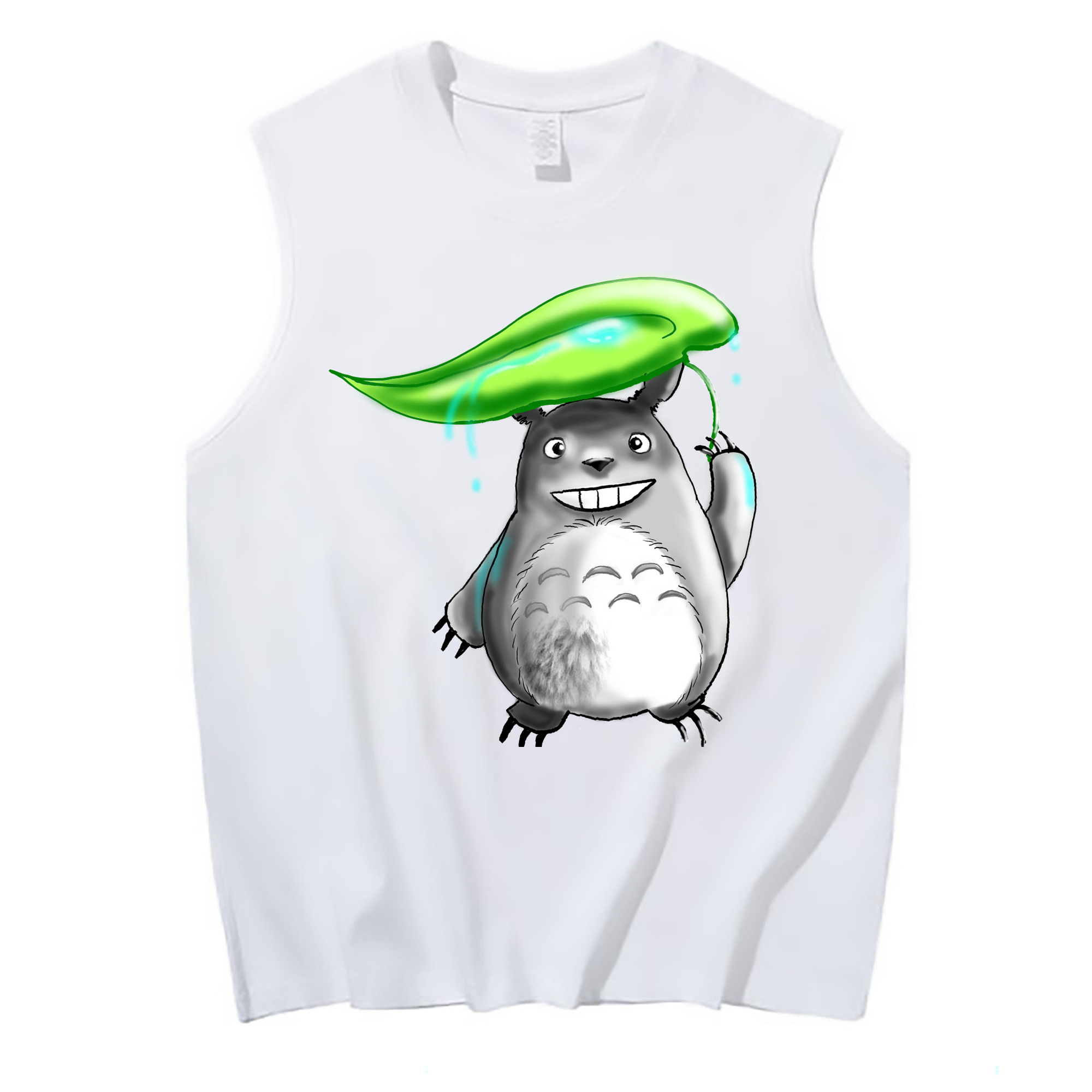 （画像用） となりのトトロ 草壁メイ 草壁サツキ My Neighbor Totoro Satsuki Kusakabe Mei Kusakabe コットン100％タンクトップ（フロントプリント）