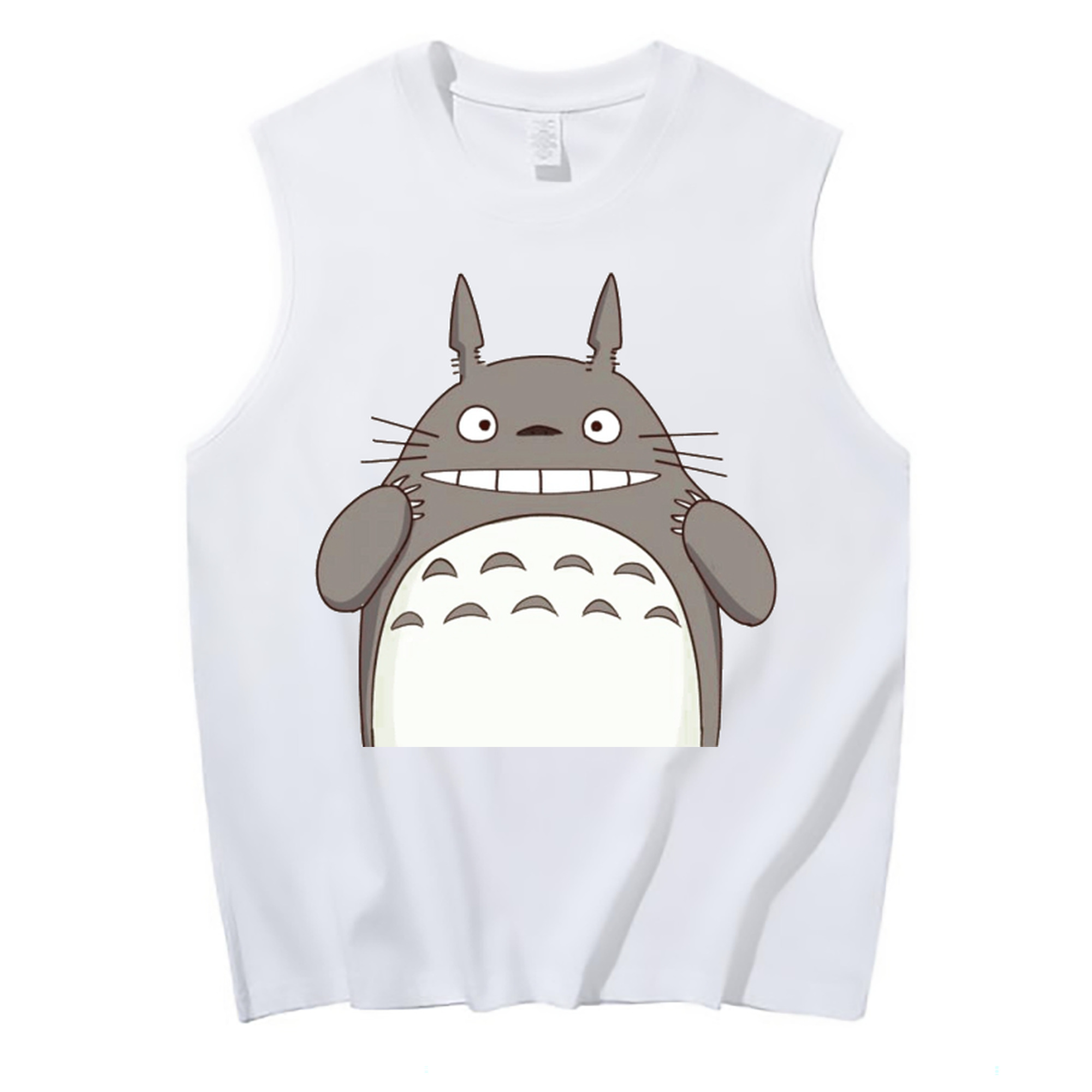 （画像用） となりのトトロ 草壁メイ 草壁サツキ My Neighbor Totoro Satsuki Kusakabe Mei Kusakabe コットン100％タンクトップ（フロントプリント）