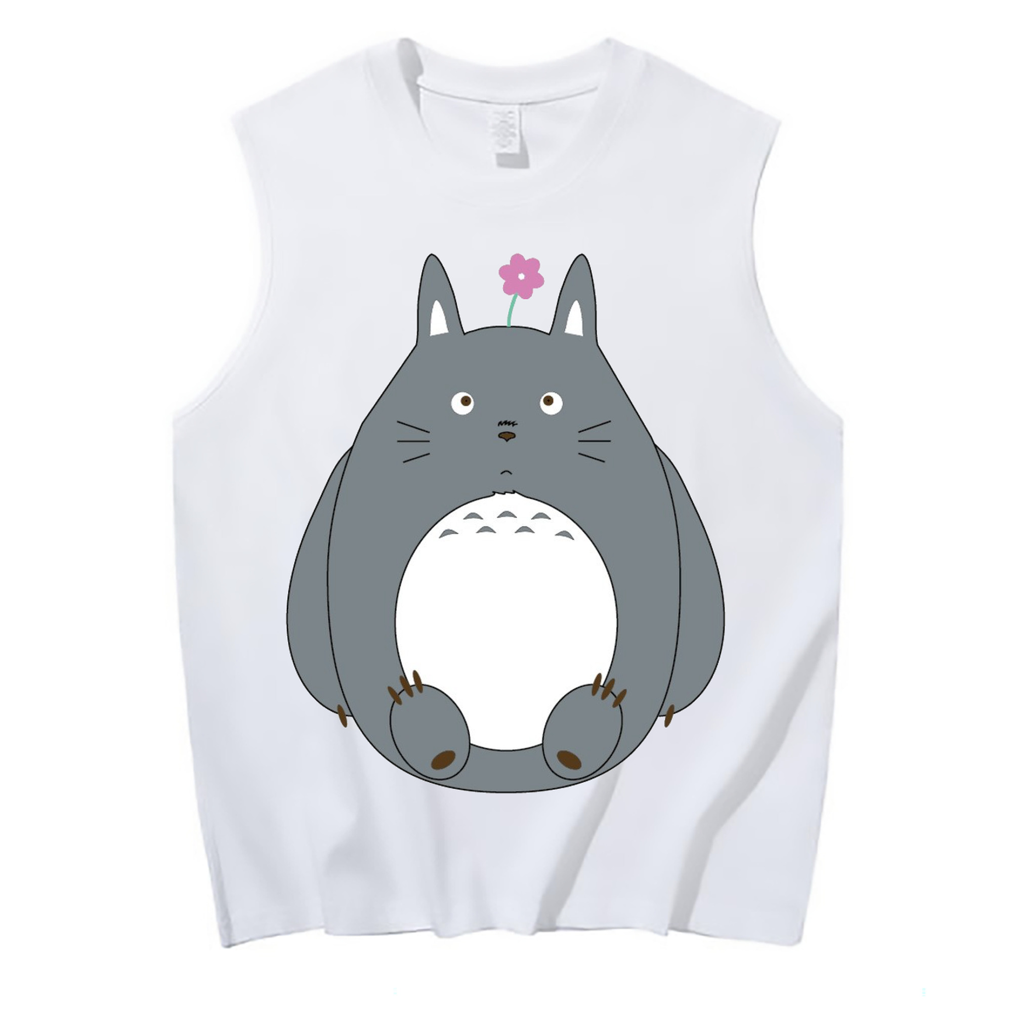 （画像用） となりのトトロ 草壁メイ 草壁サツキ My Neighbor Totoro Satsuki Kusakabe Mei Kusakabe コットン100％タンクトップ（フロントプリント）