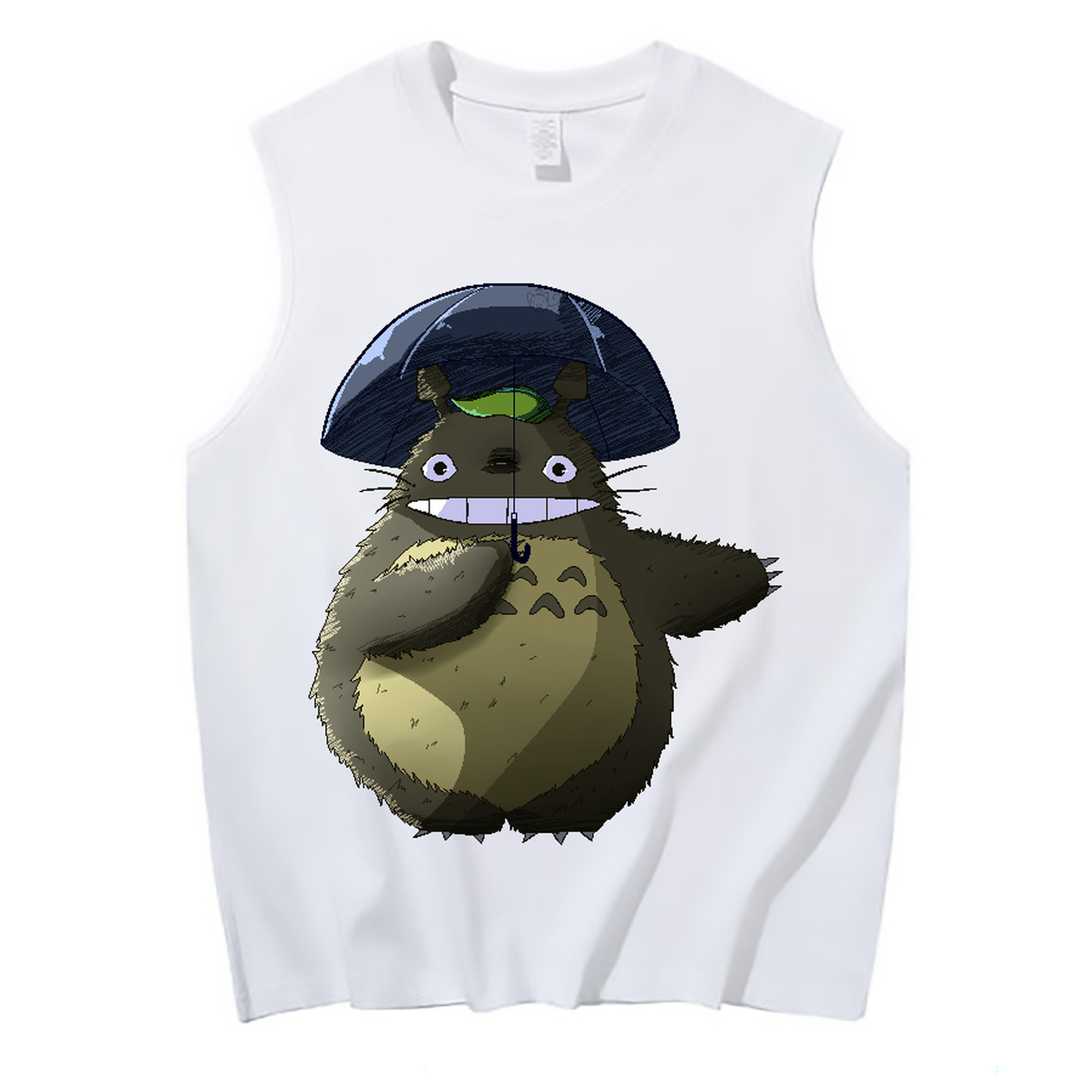 （画像用） となりのトトロ 草壁メイ 草壁サツキ My Neighbor Totoro Satsuki Kusakabe Mei Kusakabe コットン100％タンクトップ（フロントプリント）