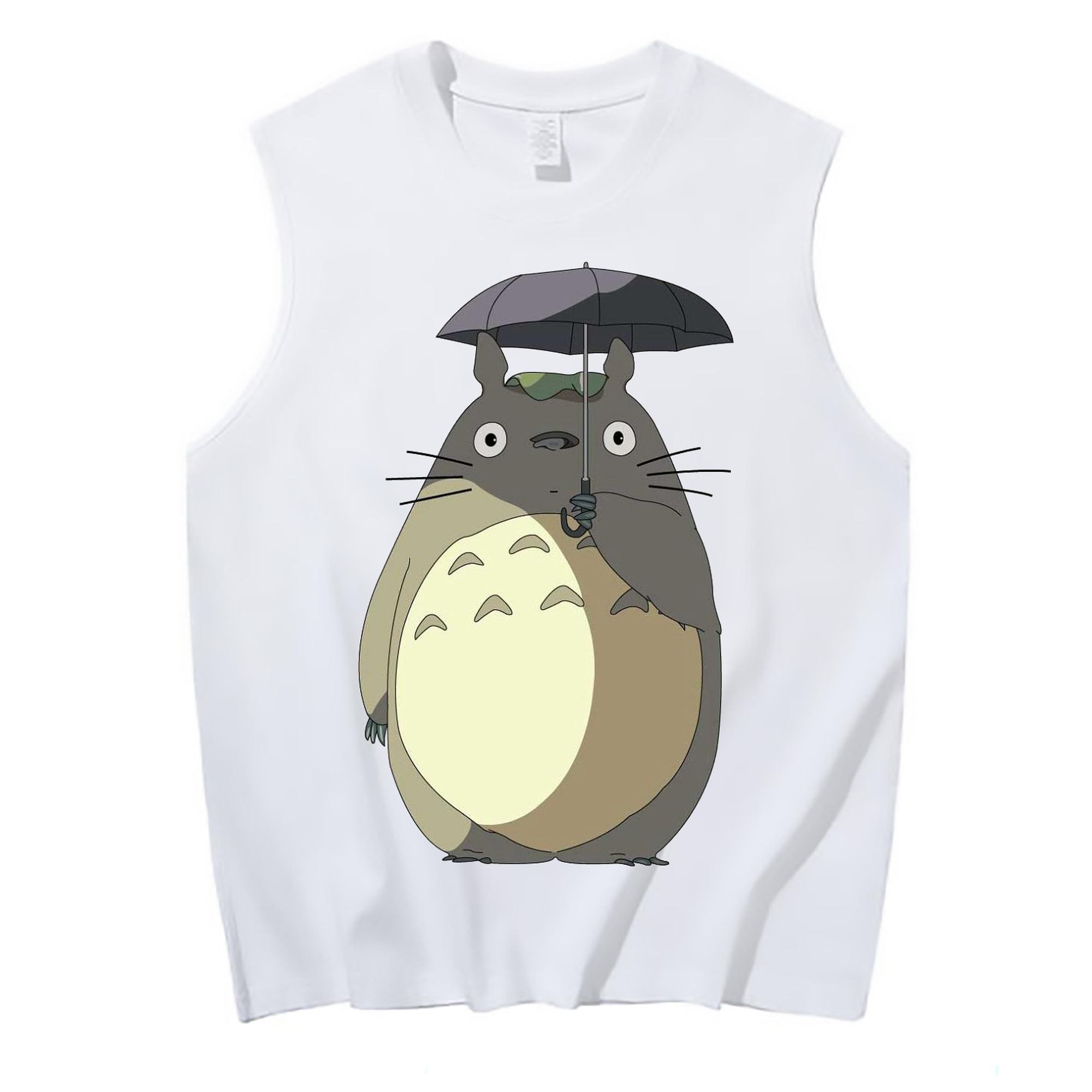 （画像用） となりのトトロ 草壁メイ 草壁サツキ My Neighbor Totoro Satsuki Kusakabe Mei Kusakabe コットン100％タンクトップ（フロントプリント）