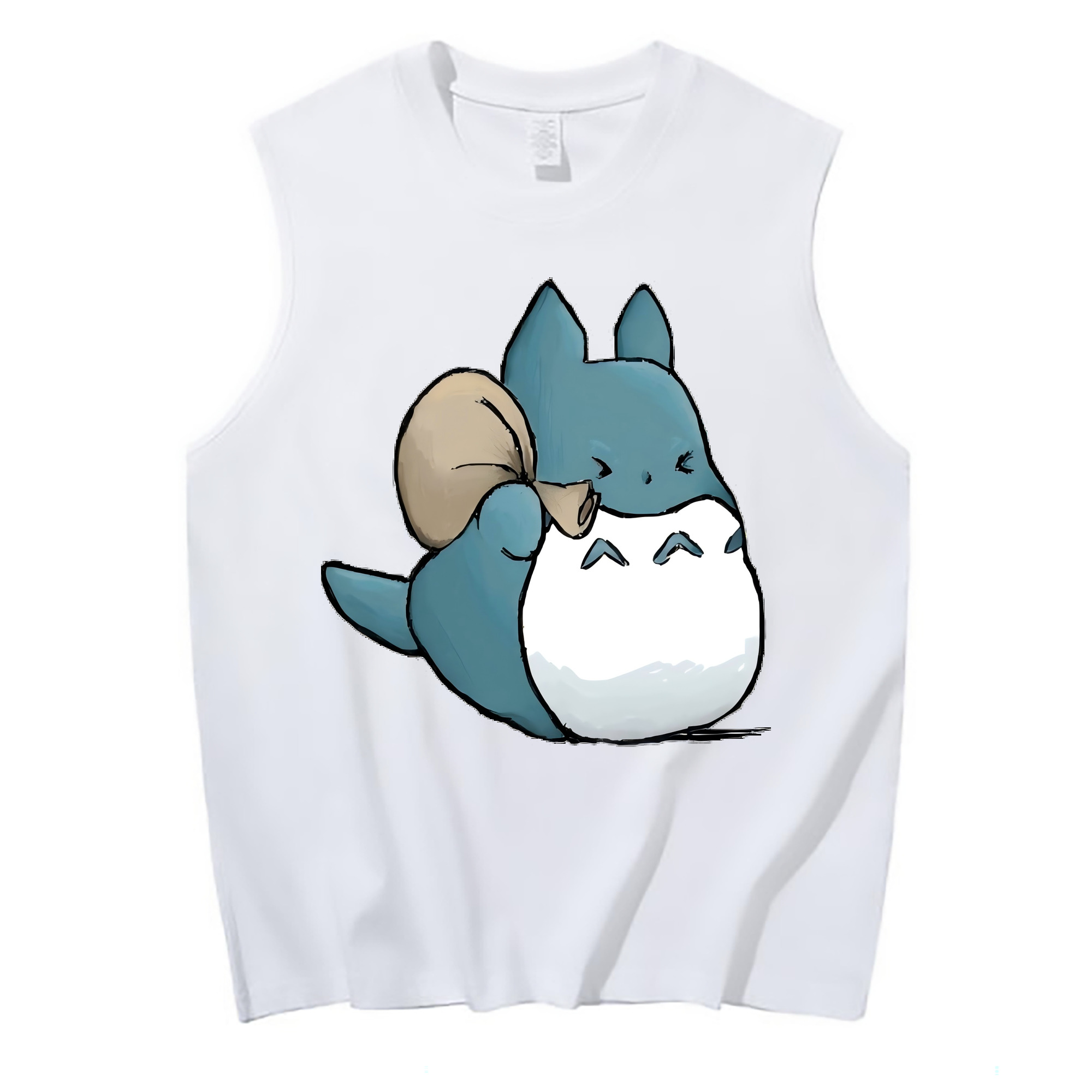（画像用） となりのトトロ 草壁メイ 草壁サツキ My Neighbor Totoro Satsuki Kusakabe Mei Kusakabe コットン100％タンクトップ（フロントプリント）