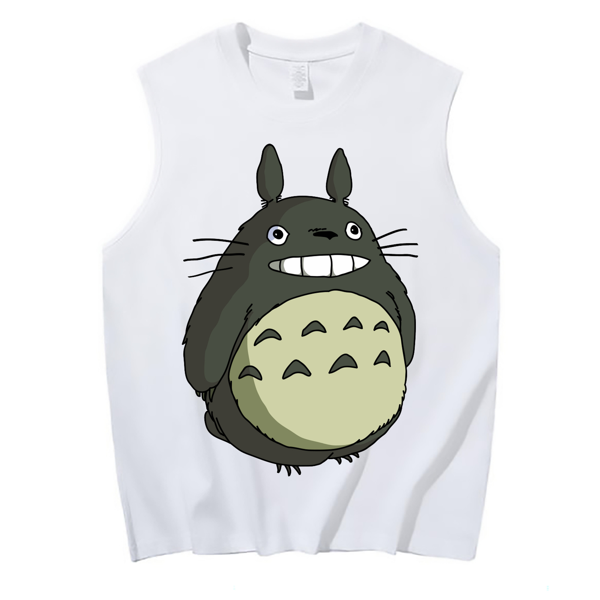 （画像用） となりのトトロ 草壁メイ 草壁サツキ My Neighbor Totoro Satsuki Kusakabe Mei Kusakabe コットン100％タンクトップ（フロントプリント）