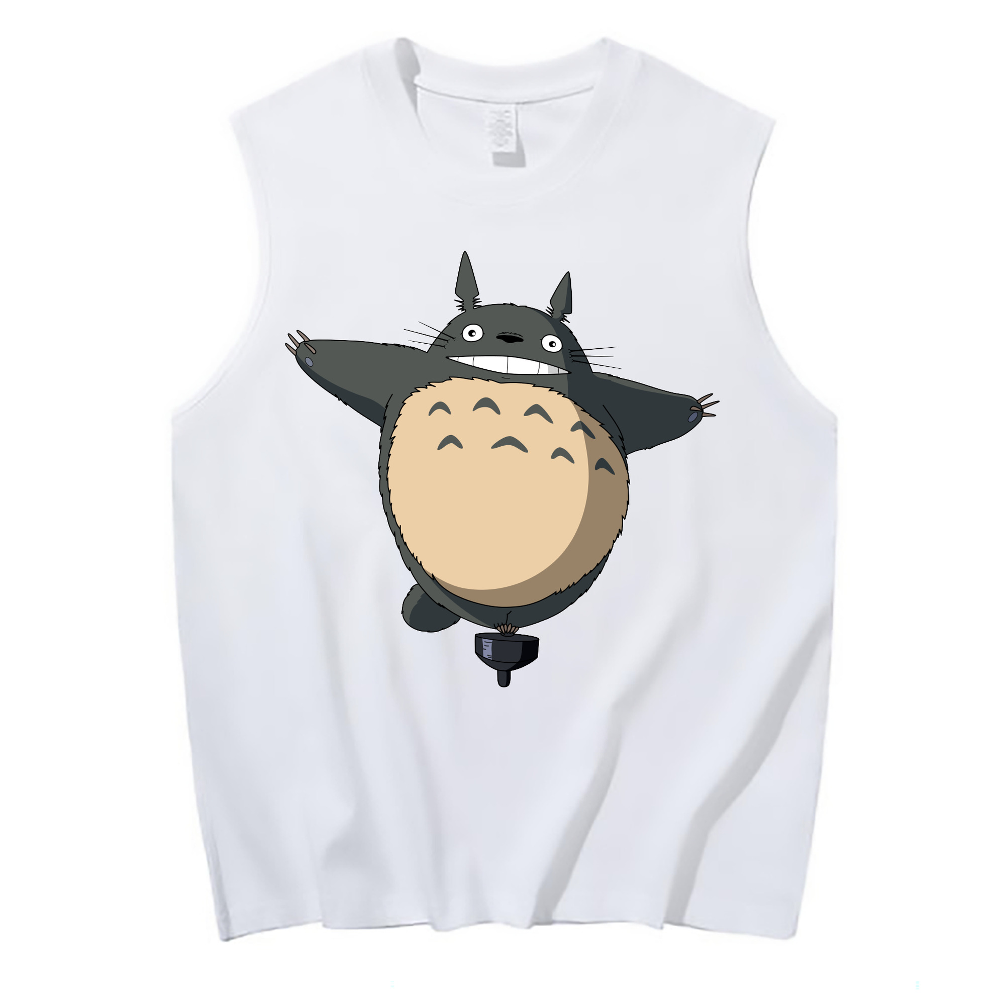 （画像用） となりのトトロ 草壁メイ 草壁サツキ My Neighbor Totoro Satsuki Kusakabe Mei Kusakabe コットン100％タンクトップ（フロントプリント）
