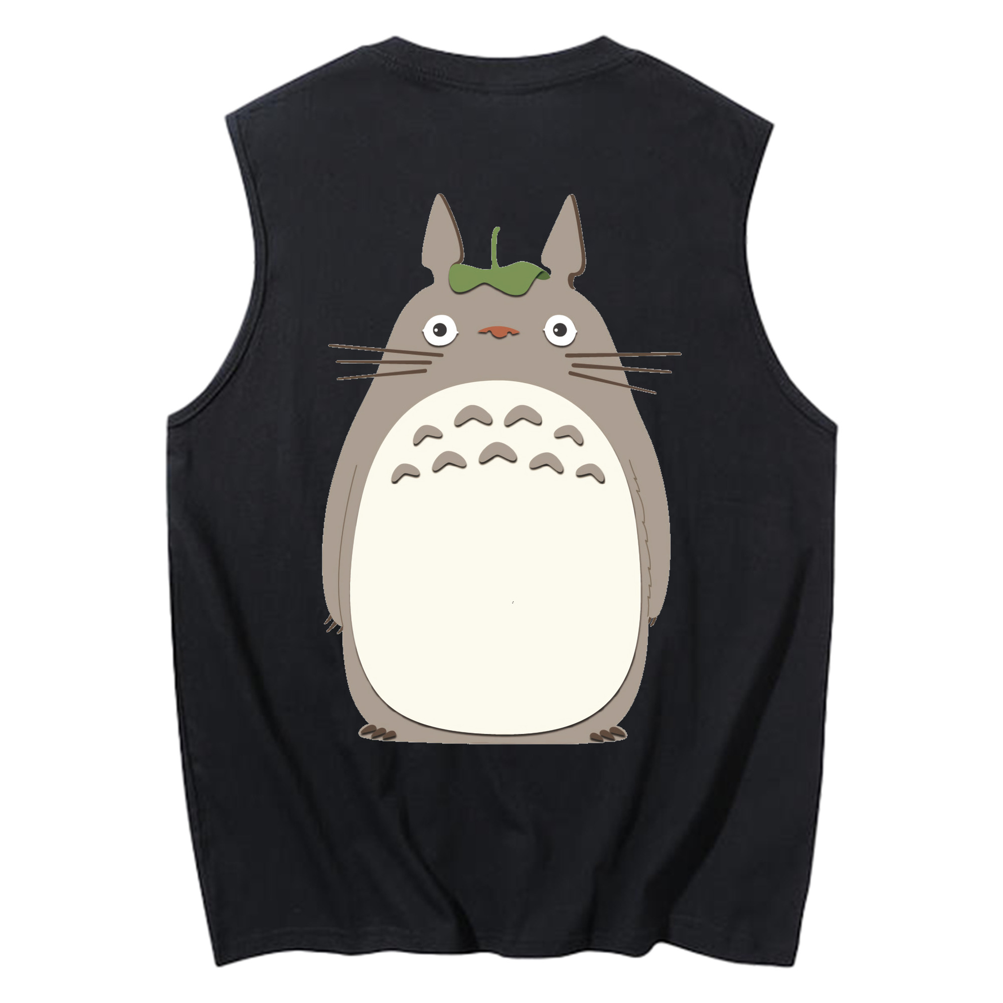 （画像用） となりのトトロ 草壁メイ 草壁サツキ My Neighbor Totoro Satsuki Kusakabe Mei Kusakabe コットン100％タンクトップ（背面プリント）