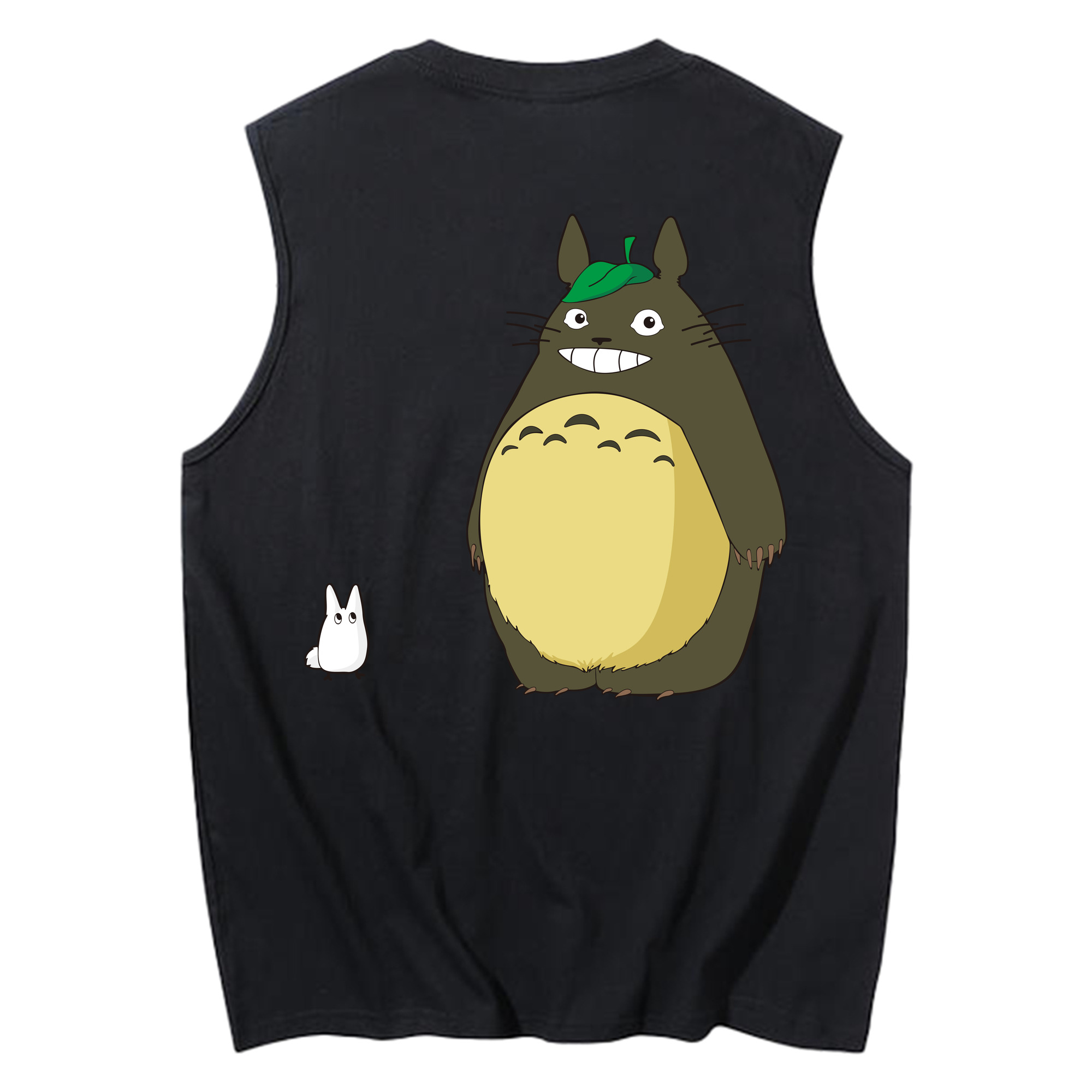 （画像用） となりのトトロ 草壁メイ 草壁サツキ My Neighbor Totoro Satsuki Kusakabe Mei Kusakabe コットン100％タンクトップ（背面プリント）