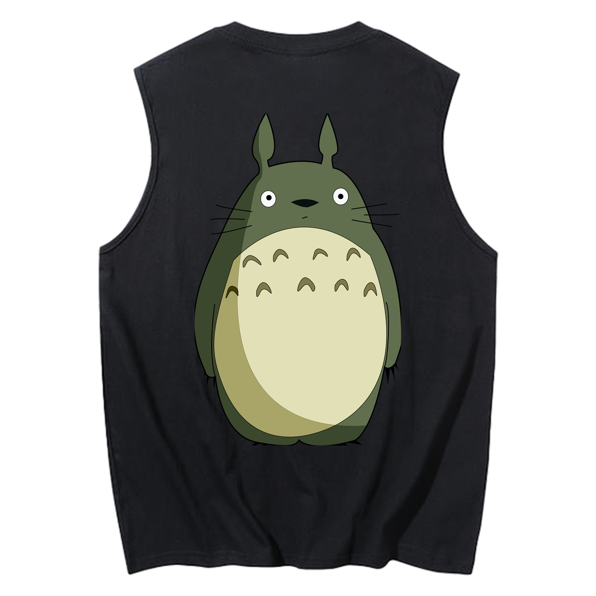 （画像用） となりのトトロ 草壁メイ 草壁サツキ My Neighbor Totoro Satsuki Kusakabe Mei Kusakabe コットン100％タンクトップ（背面プリント）