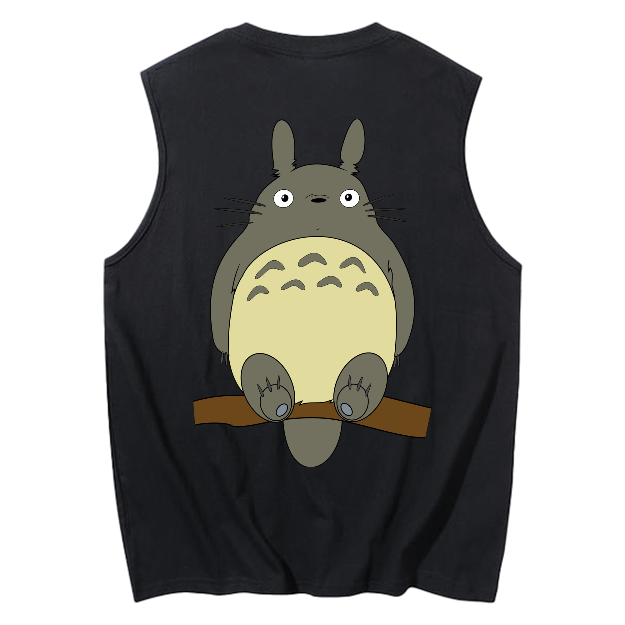（画像用） となりのトトロ 草壁メイ 草壁サツキ My Neighbor Totoro Satsuki Kusakabe Mei Kusakabe コットン100％タンクトップ（背面プリント）