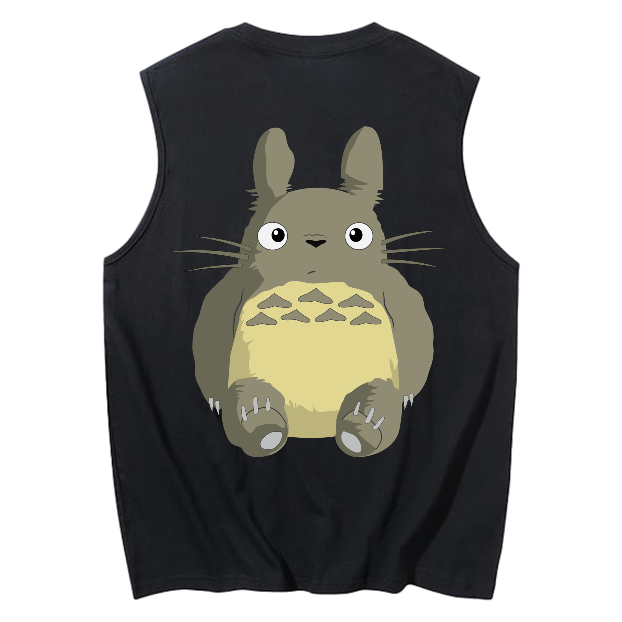 （画像用） となりのトトロ 草壁メイ 草壁サツキ My Neighbor Totoro Satsuki Kusakabe Mei Kusakabe コットン100％タンクトップ（背面プリント）