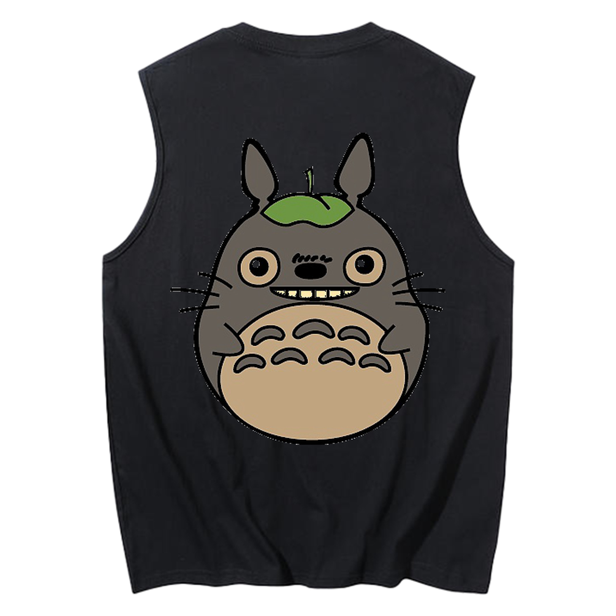 （画像用） となりのトトロ 草壁メイ 草壁サツキ My Neighbor Totoro Satsuki Kusakabe Mei Kusakabe コットン100％タンクトップ（背面プリント）
