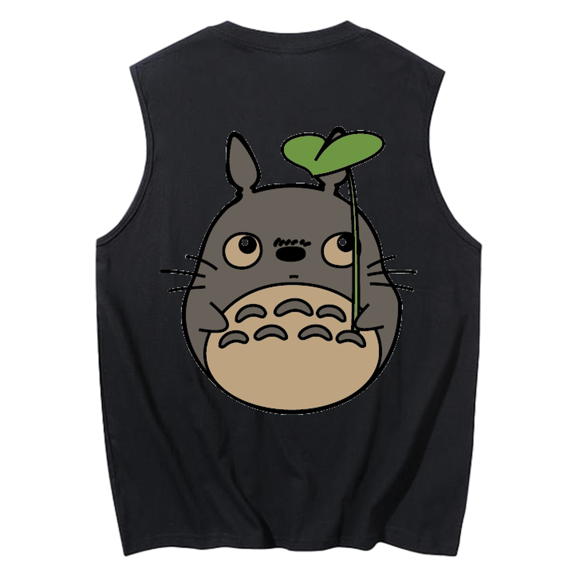 （画像用） となりのトトロ 草壁メイ 草壁サツキ My Neighbor Totoro Satsuki Kusakabe Mei Kusakabe コットン100％タンクトップ（背面プリント）