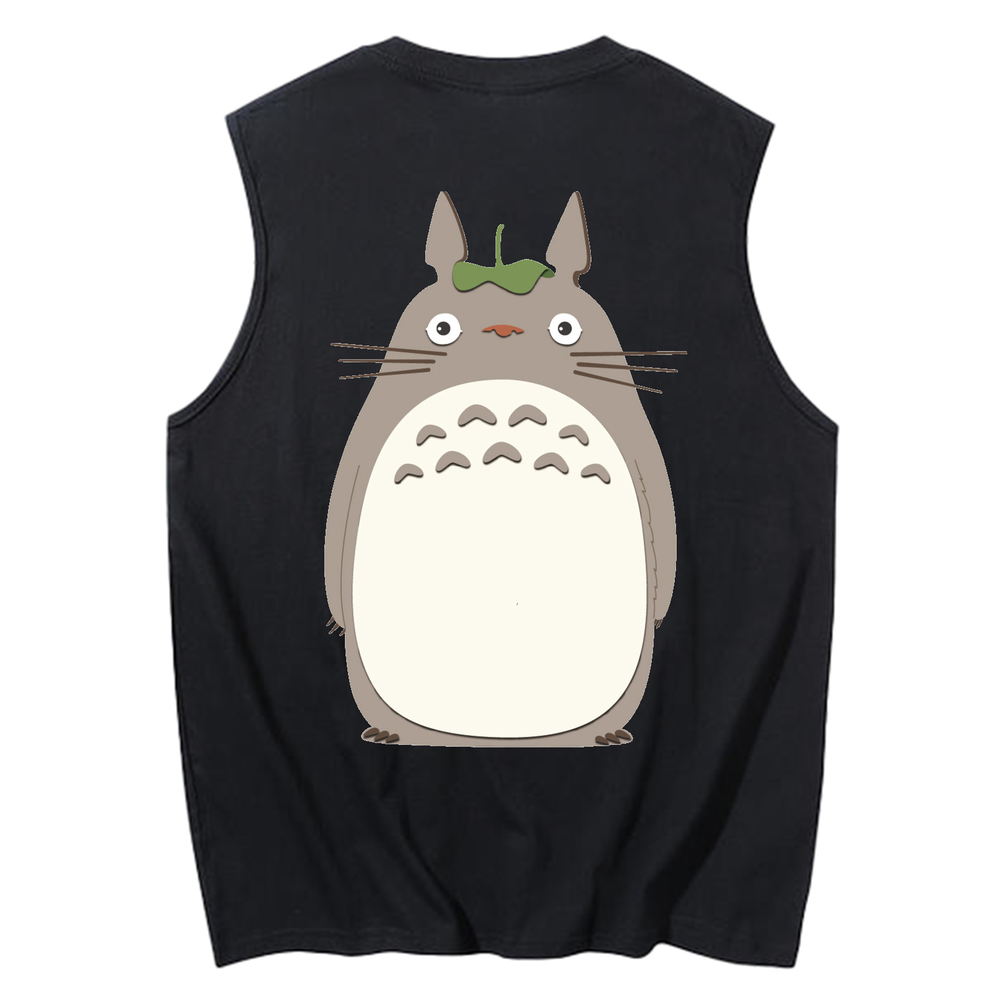 （画像用） となりのトトロ 草壁メイ 草壁サツキ My Neighbor Totoro Satsuki Kusakabe Mei Kusakabe コットン100％タンクトップ（背面プリント）