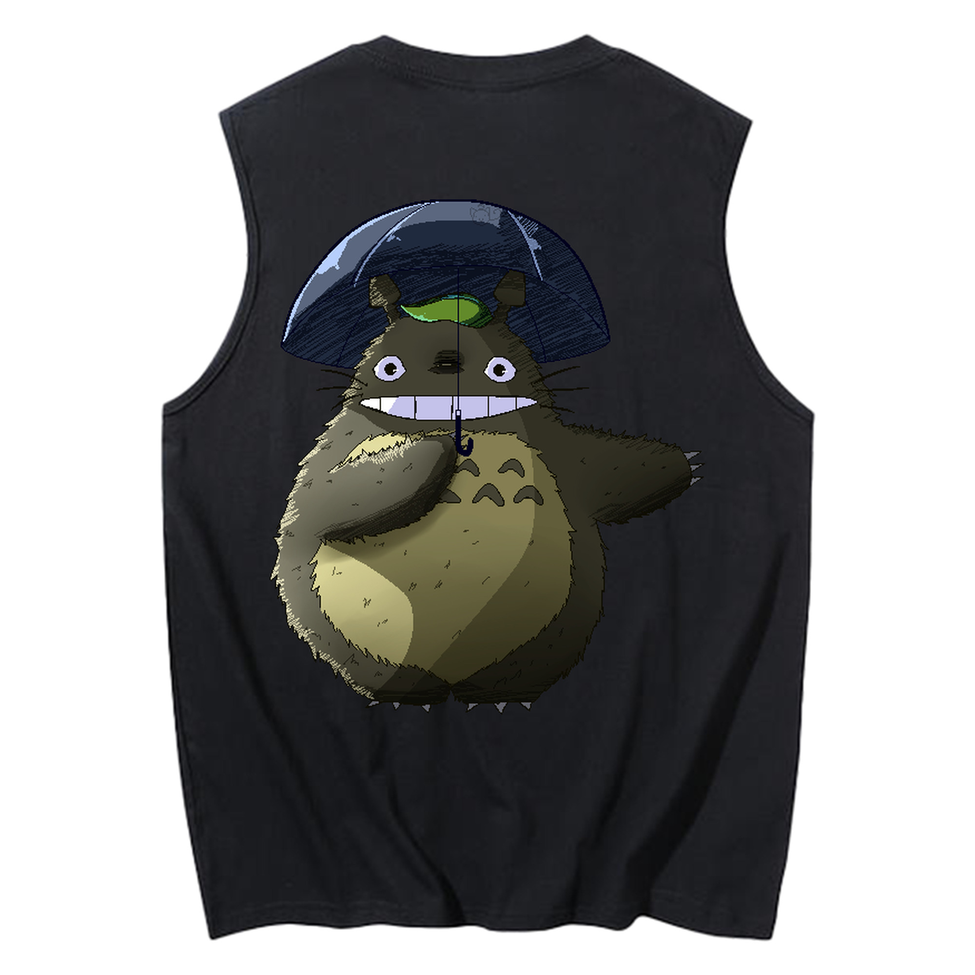 （画像用） となりのトトロ 草壁メイ 草壁サツキ My Neighbor Totoro Satsuki Kusakabe Mei Kusakabe コットン100％タンクトップ（背面プリント）