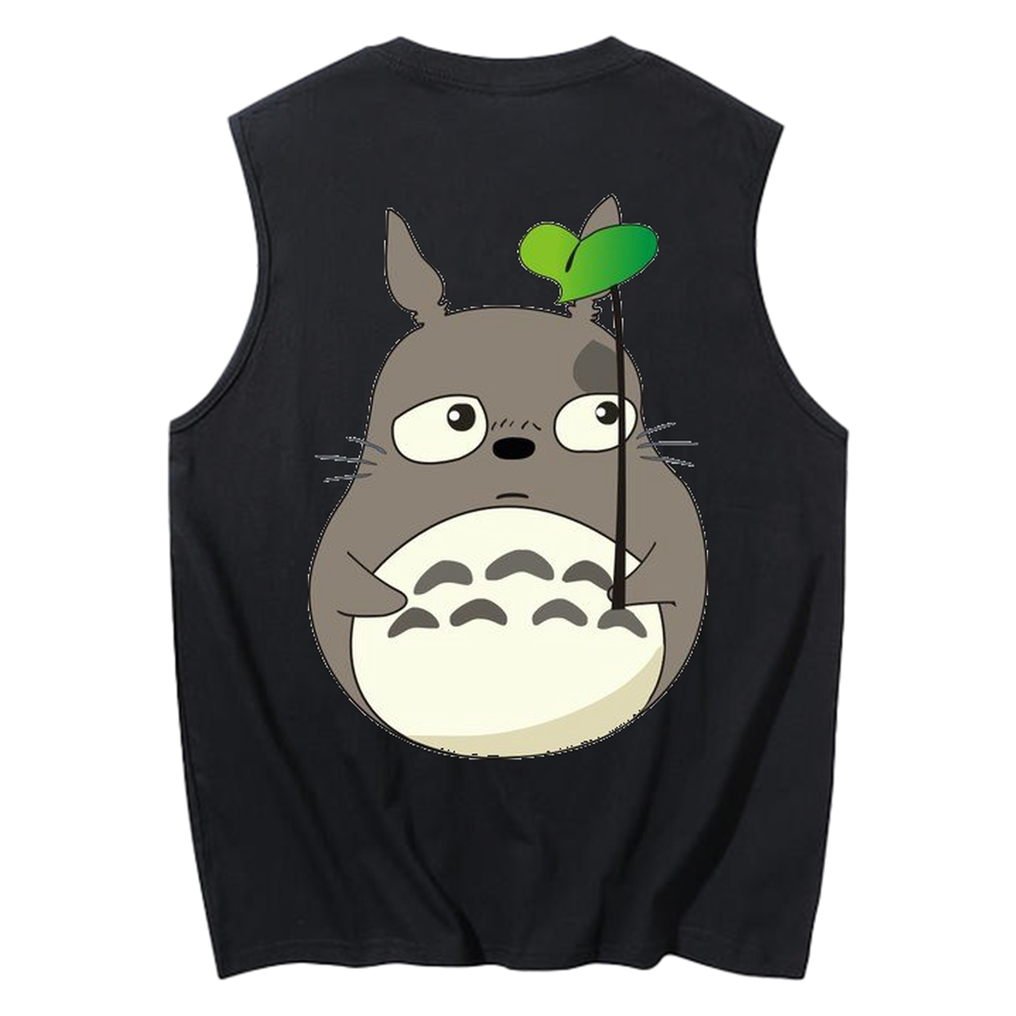 （画像用） となりのトトロ 草壁メイ 草壁サツキ My Neighbor Totoro Satsuki Kusakabe Mei Kusakabe コットン100％タンクトップ（背面プリント）