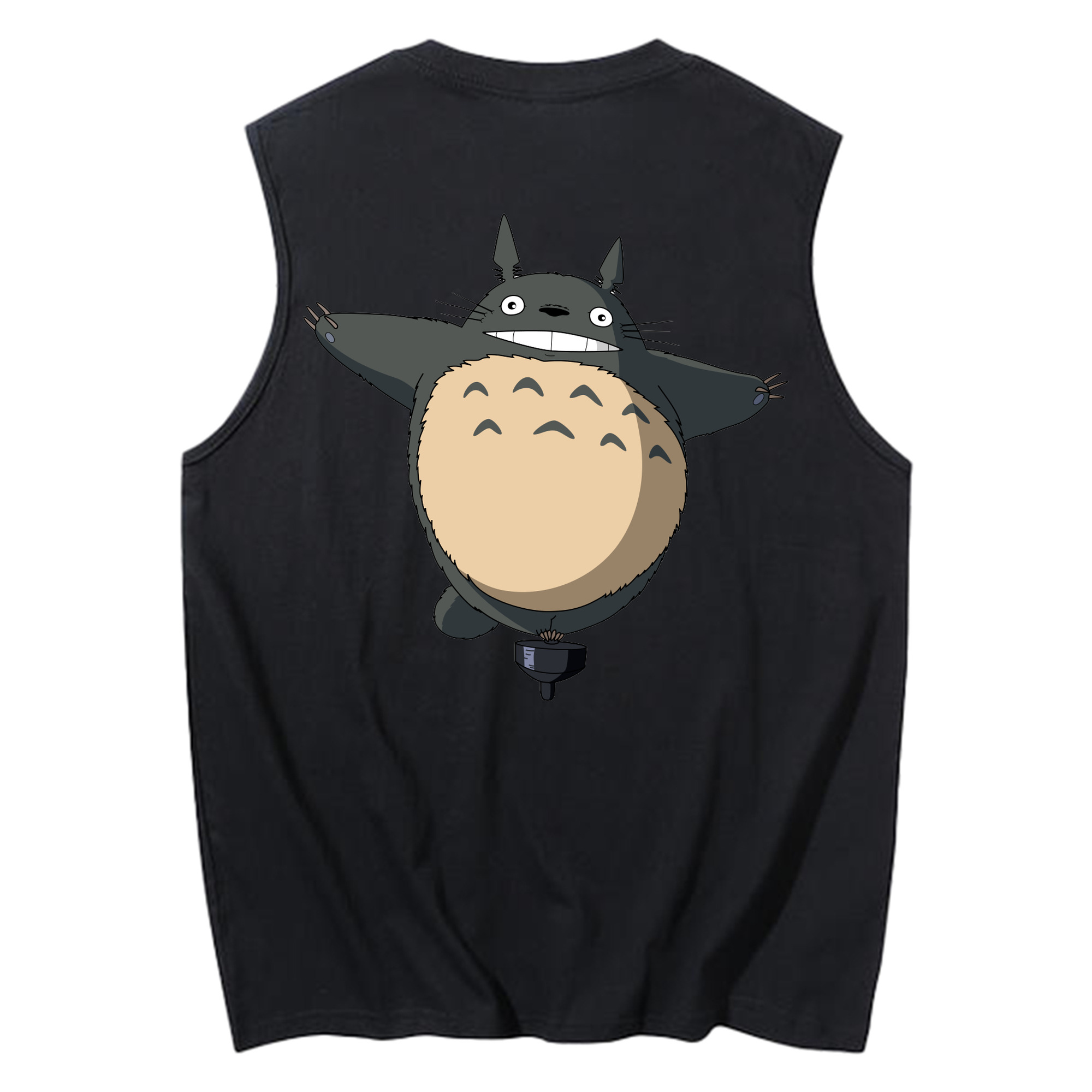 （画像用） となりのトトロ 草壁メイ 草壁サツキ My Neighbor Totoro Satsuki Kusakabe Mei Kusakabe コットン100％タンクトップ（背面プリント）