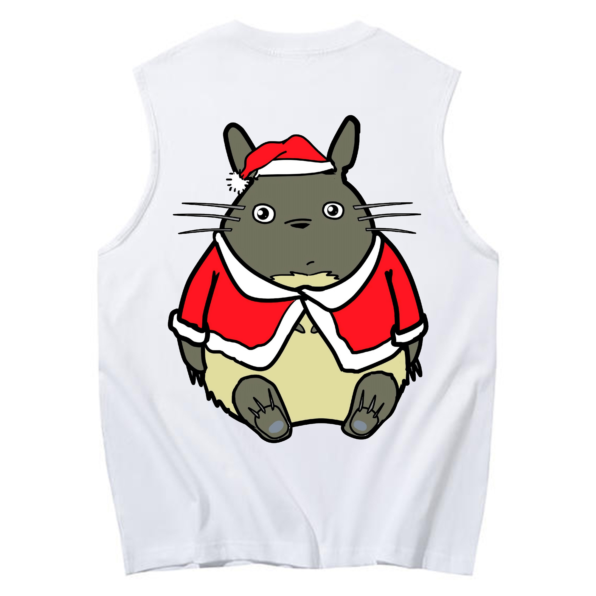 （画像用） となりのトトロ 草壁メイ 草壁サツキ My Neighbor Totoro Satsuki Kusakabe Mei Kusakabe コットン100％タンクトップ（背面プリント）