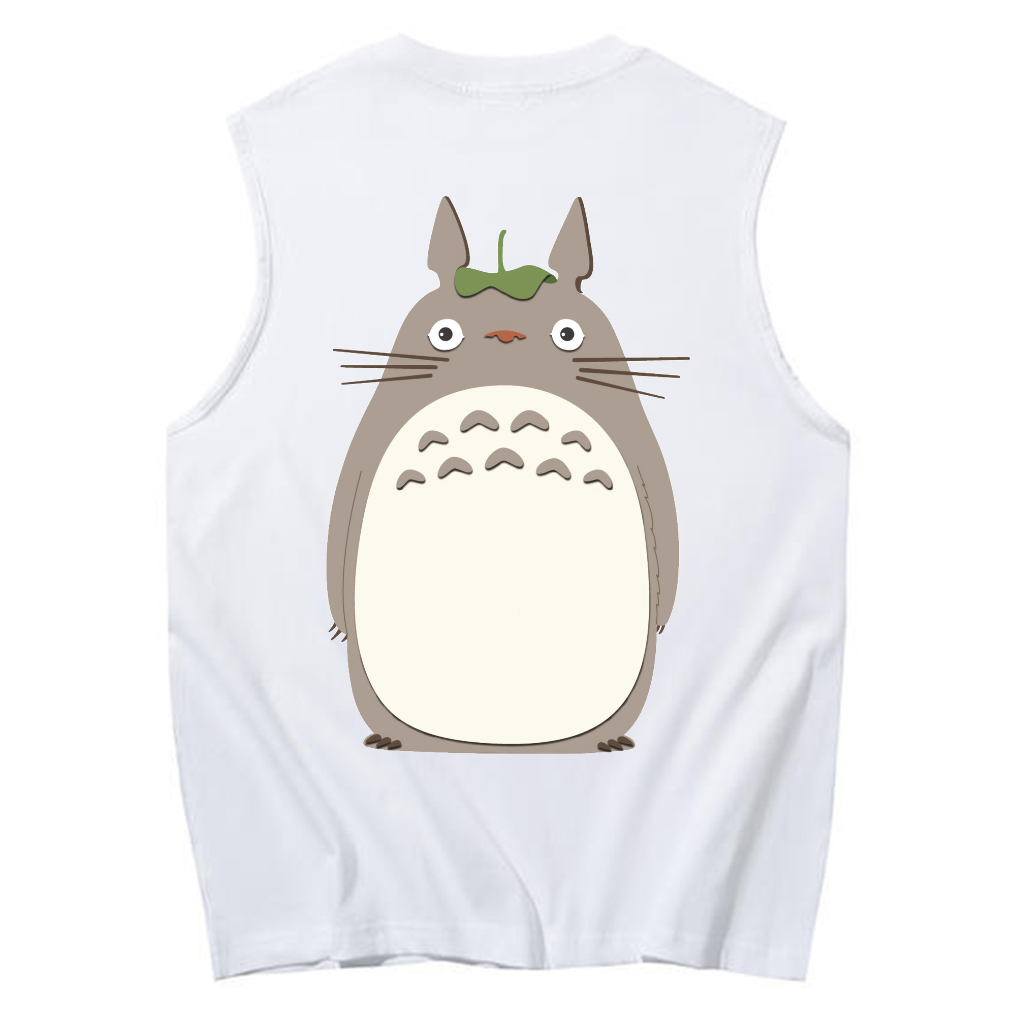 （画像用） となりのトトロ 草壁メイ 草壁サツキ My Neighbor Totoro Satsuki Kusakabe Mei Kusakabe コットン100％タンクトップ（背面プリント）