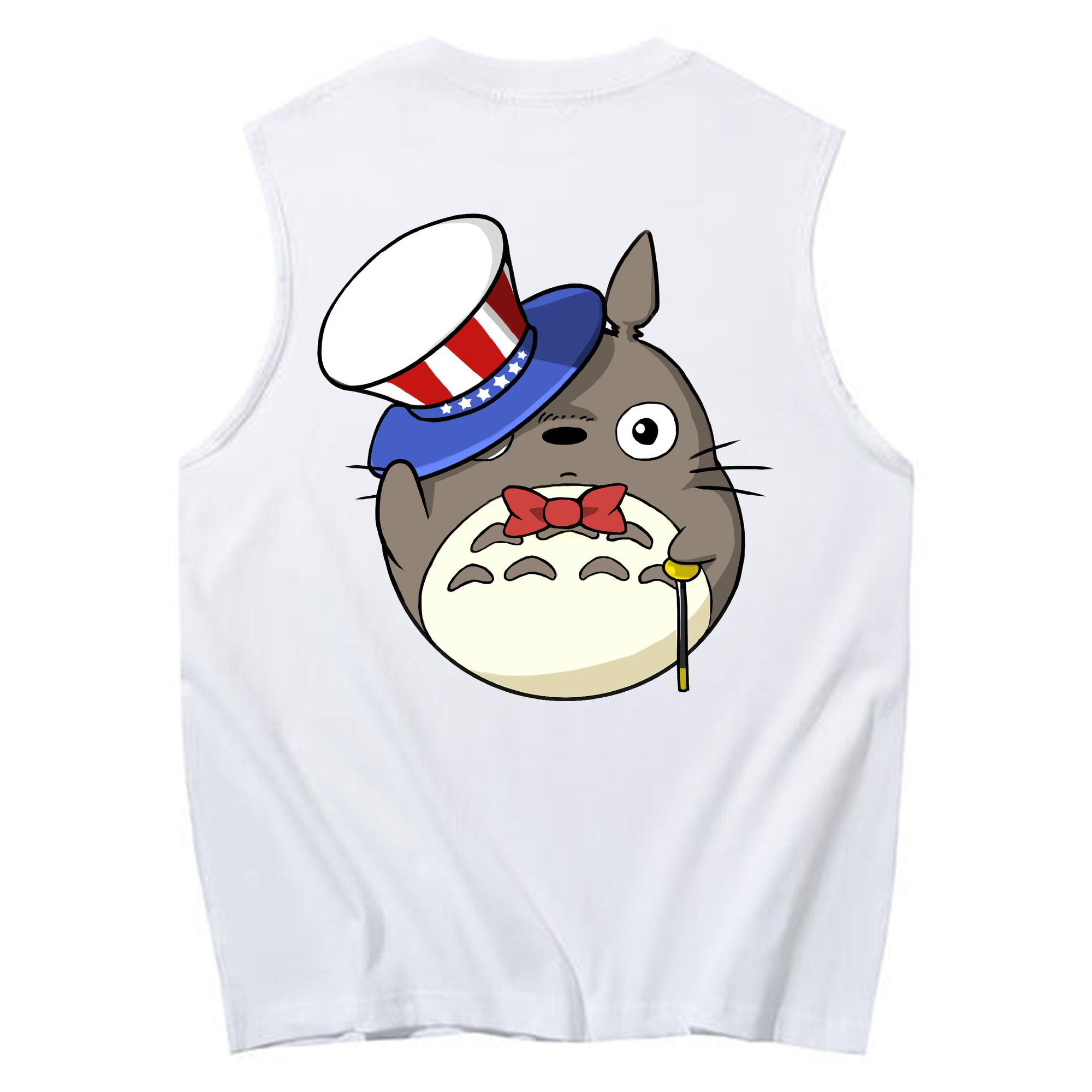 （画像用） となりのトトロ 草壁メイ 草壁サツキ My Neighbor Totoro Satsuki Kusakabe Mei Kusakabe コットン100％タンクトップ（背面プリント）