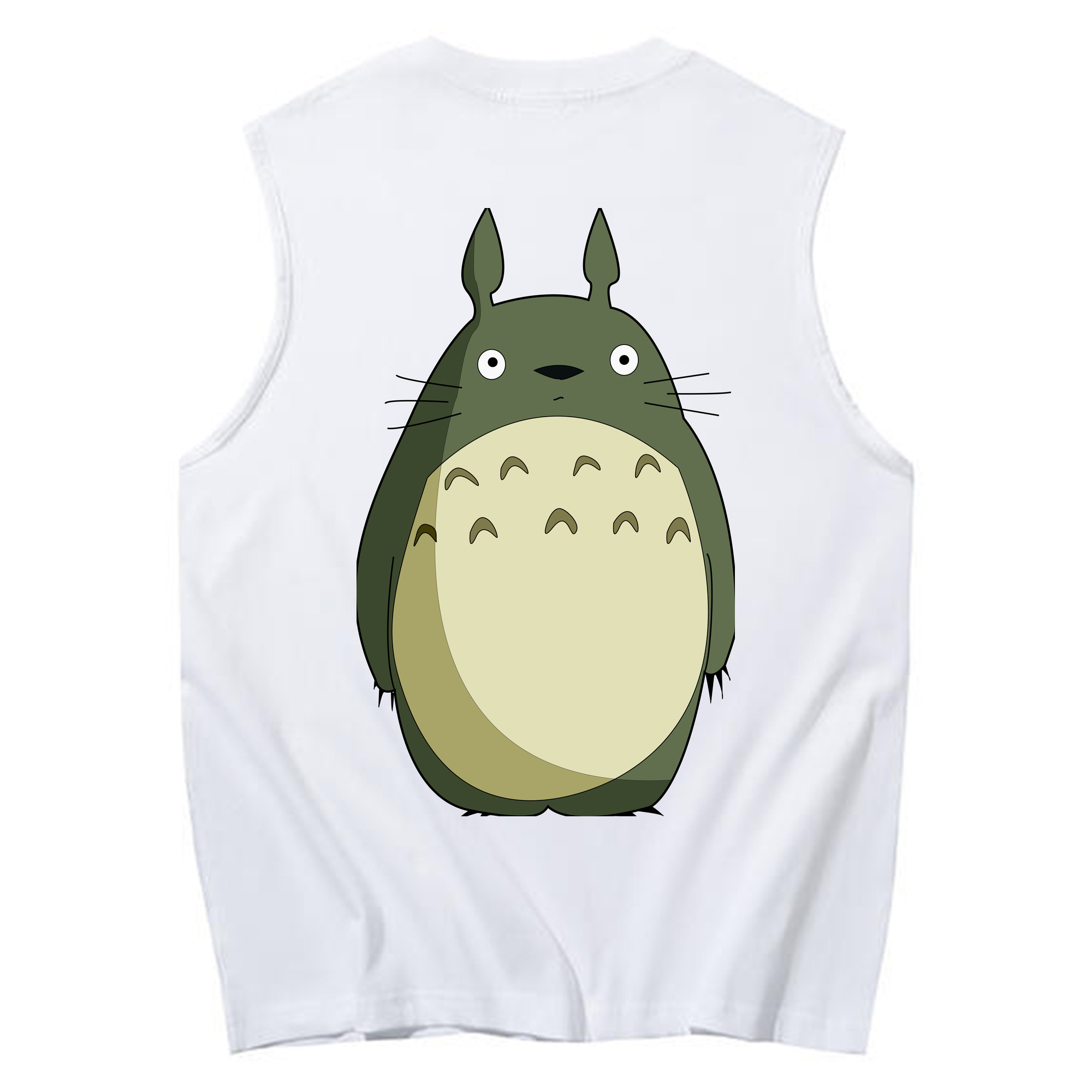 （画像用） となりのトトロ 草壁メイ 草壁サツキ My Neighbor Totoro Satsuki Kusakabe Mei Kusakabe コットン100％タンクトップ（背面プリント）