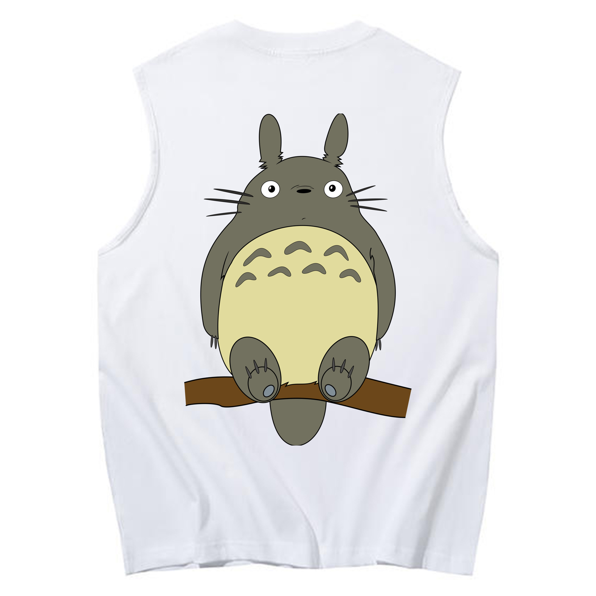 （画像用） となりのトトロ 草壁メイ 草壁サツキ My Neighbor Totoro Satsuki Kusakabe Mei Kusakabe コットン100％タンクトップ（背面プリント）