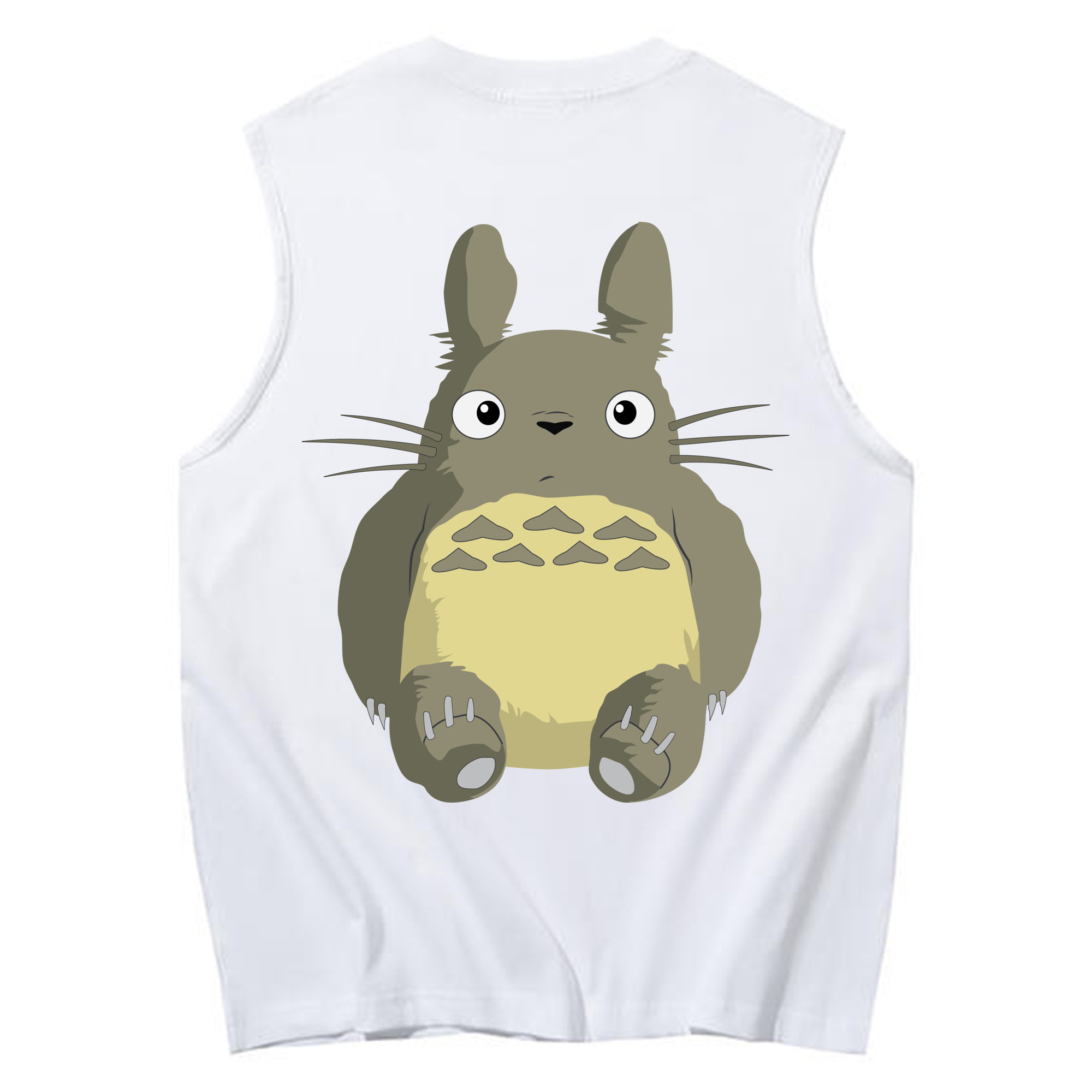 （画像用） となりのトトロ 草壁メイ 草壁サツキ My Neighbor Totoro Satsuki Kusakabe Mei Kusakabe コットン100％タンクトップ（背面プリント）