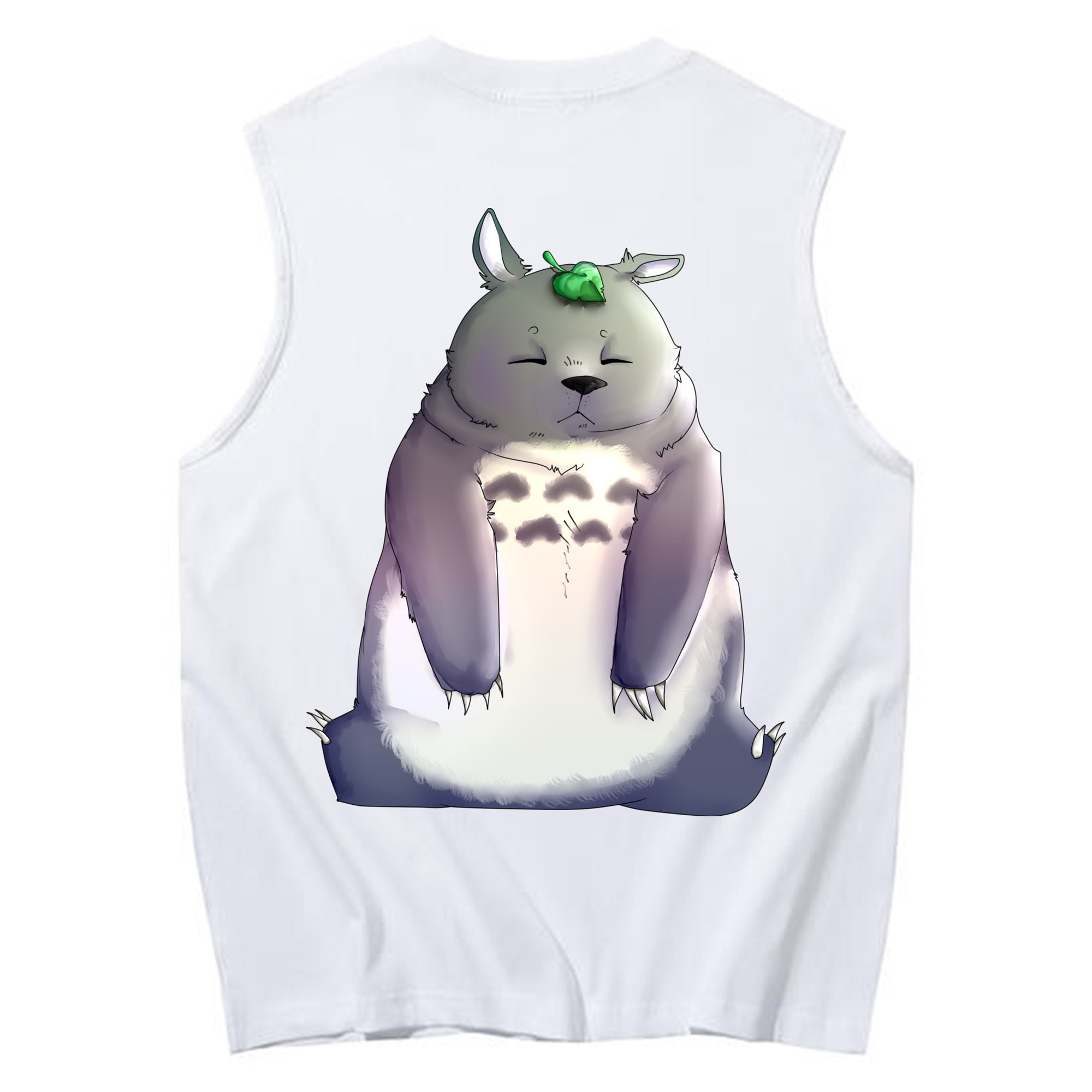 （画像用） となりのトトロ 草壁メイ 草壁サツキ My Neighbor Totoro Satsuki Kusakabe Mei Kusakabe コットン100％タンクトップ（背面プリント）
