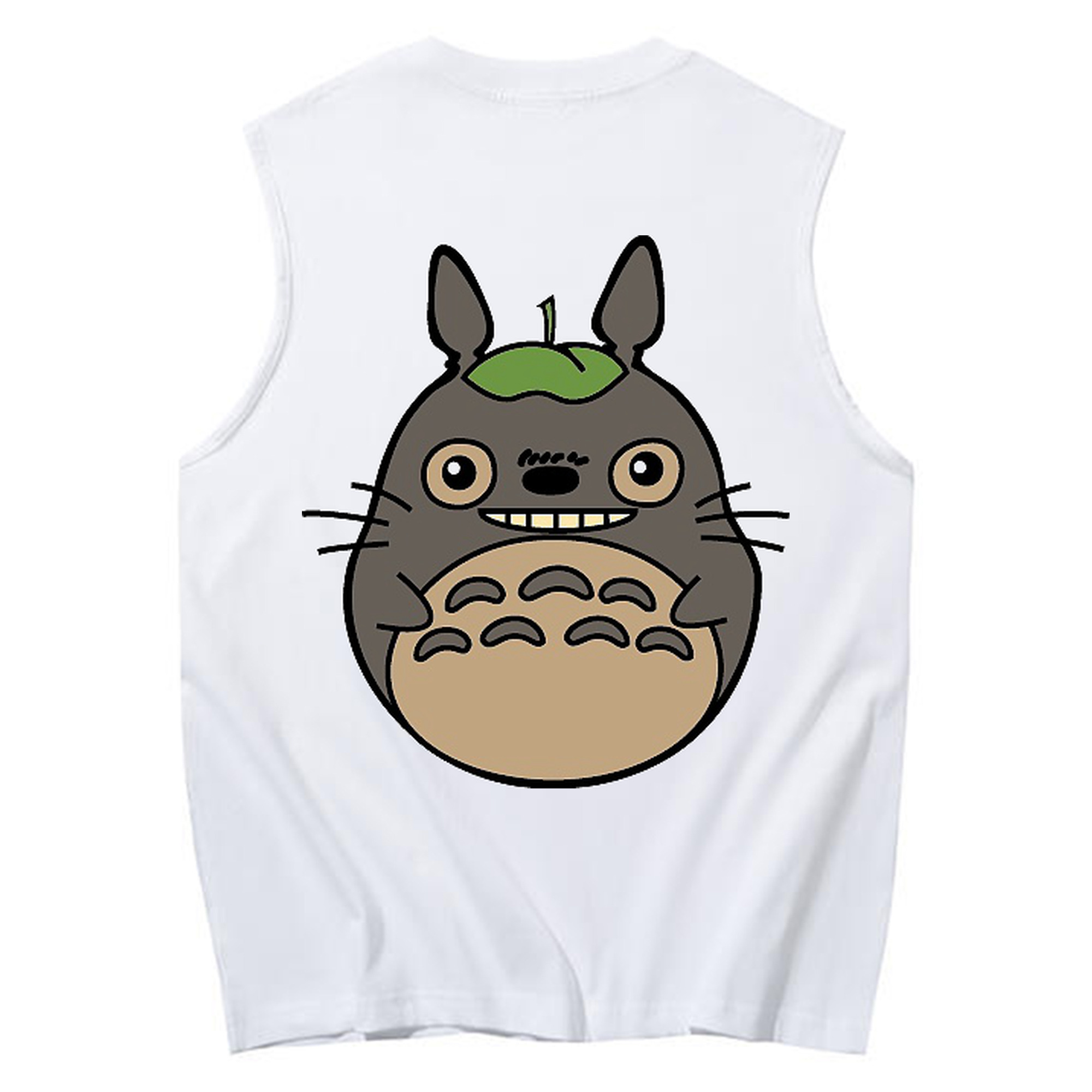 （画像用） となりのトトロ 草壁メイ 草壁サツキ My Neighbor Totoro Satsuki Kusakabe Mei Kusakabe コットン100％タンクトップ（背面プリント）