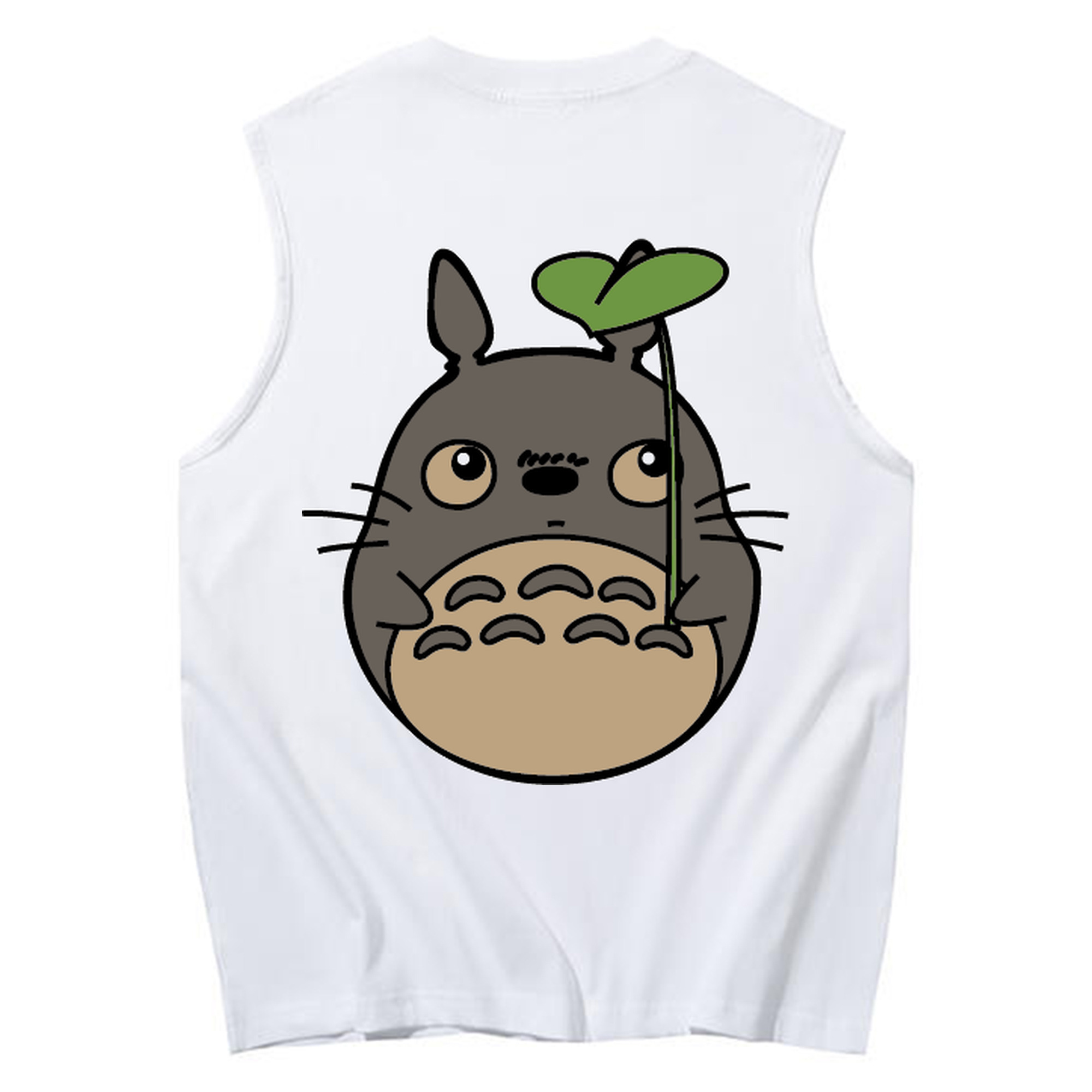 （画像用） となりのトトロ 草壁メイ 草壁サツキ My Neighbor Totoro Satsuki Kusakabe Mei Kusakabe コットン100％タンクトップ（背面プリント）