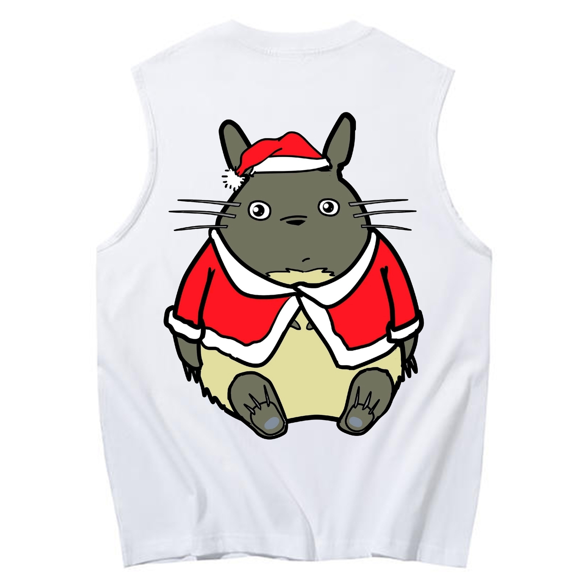 （画像用） となりのトトロ 草壁メイ 草壁サツキ My Neighbor Totoro Satsuki Kusakabe Mei Kusakabe コットン100％タンクトップ（背面プリント）