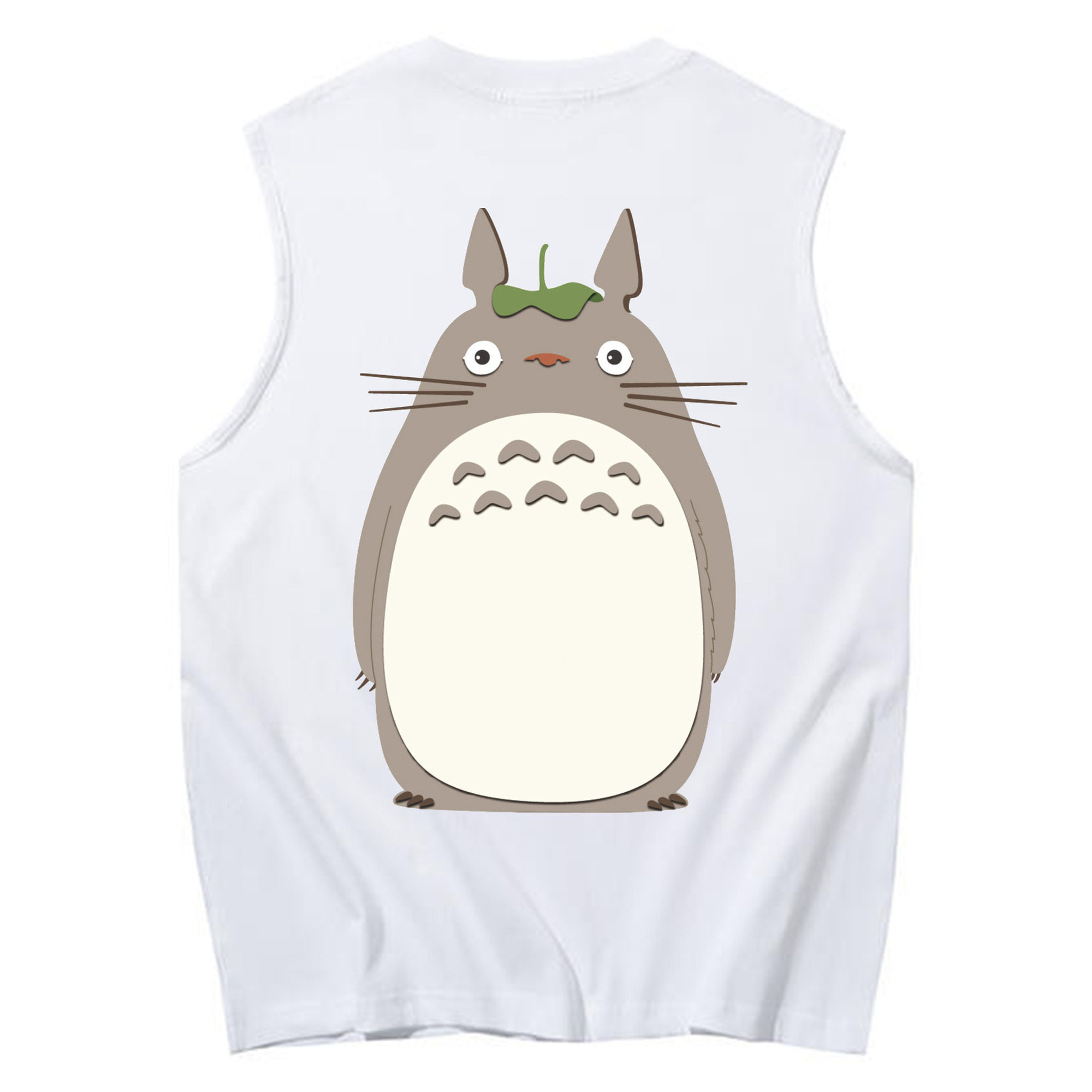 （画像用） となりのトトロ 草壁メイ 草壁サツキ My Neighbor Totoro Satsuki Kusakabe Mei Kusakabe コットン100％タンクトップ（背面プリント）