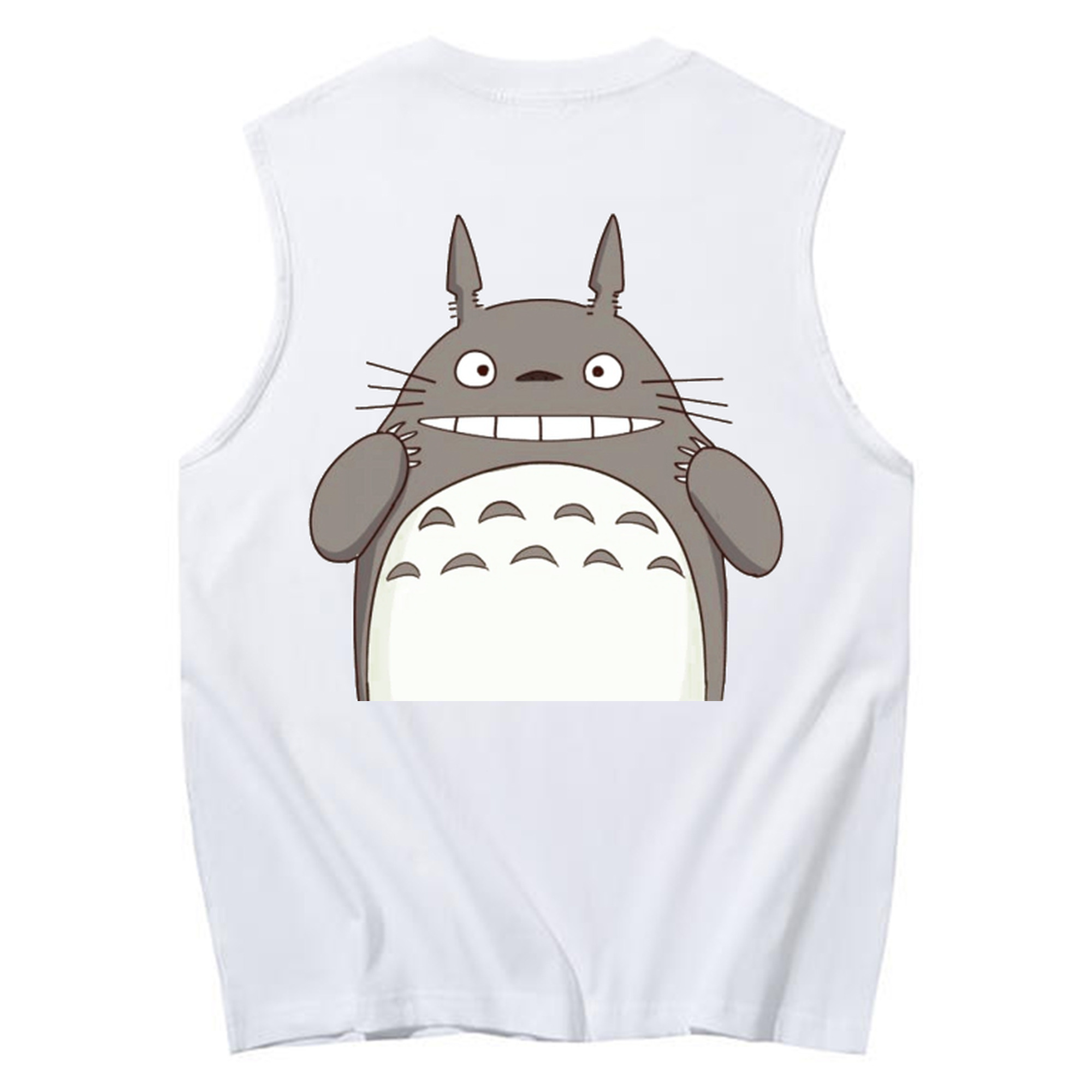 （画像用） となりのトトロ 草壁メイ 草壁サツキ My Neighbor Totoro Satsuki Kusakabe Mei Kusakabe コットン100％タンクトップ（背面プリント）